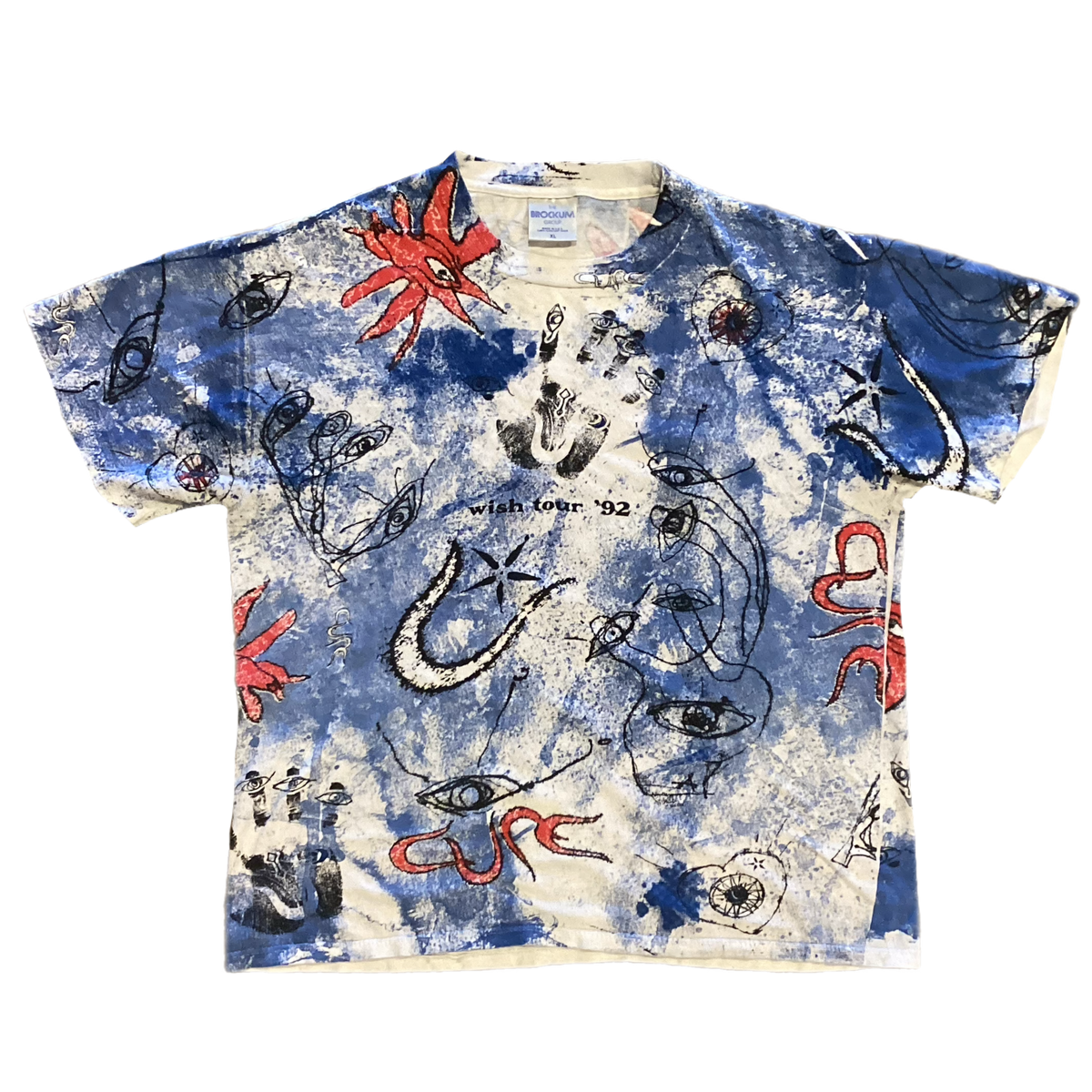 Vintage The Cure "Wish" AOP '92 Tour T-Shirt