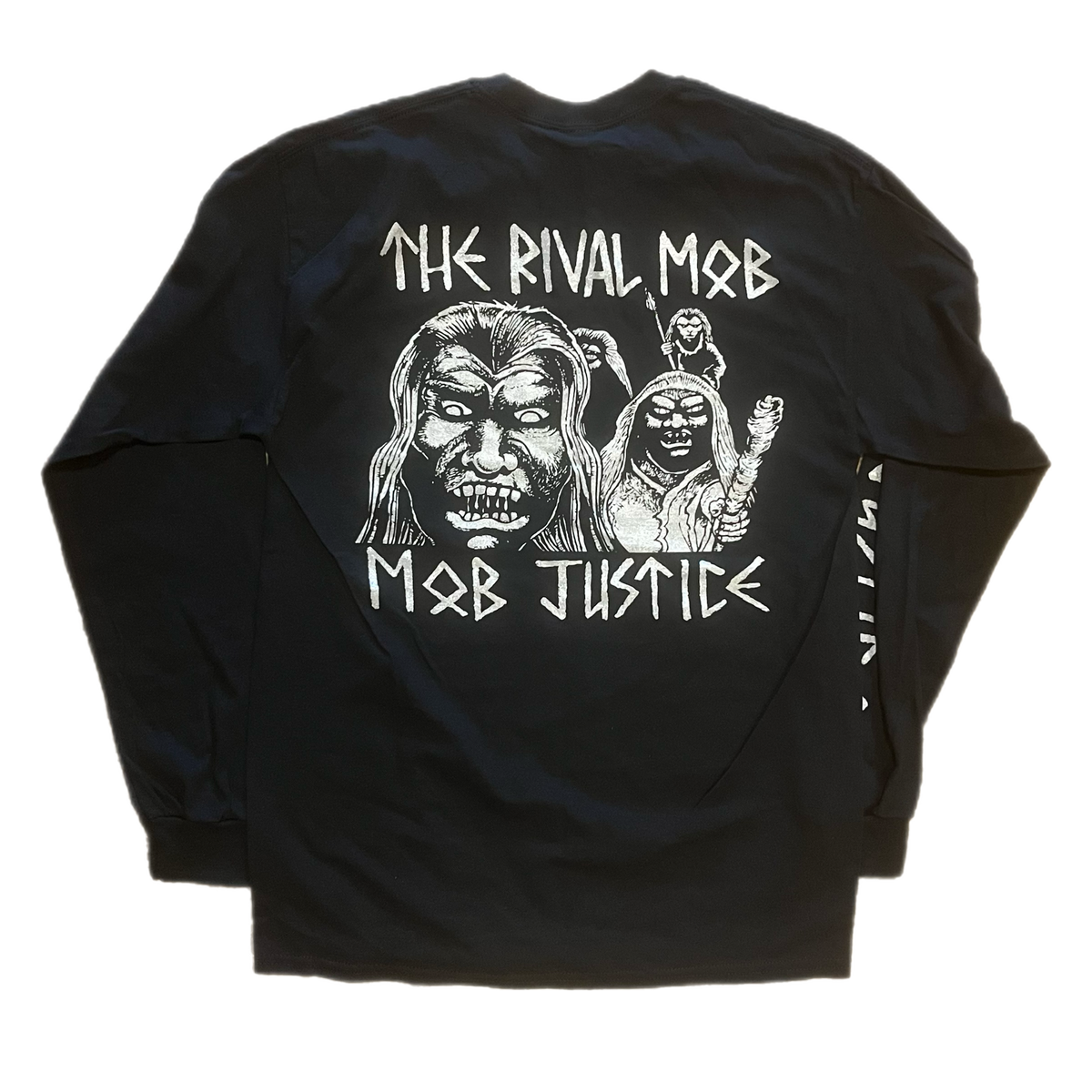 The Rival Mob "Mob Justice" Silver Ink Long Sleeve Shirt
