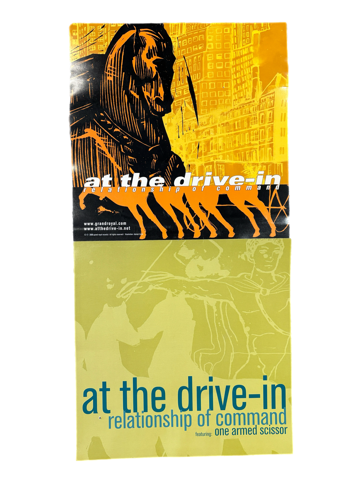 Vintage At The Drive-In "Relationship of Command" Double-Sided Promo Poster - jointcustodydc