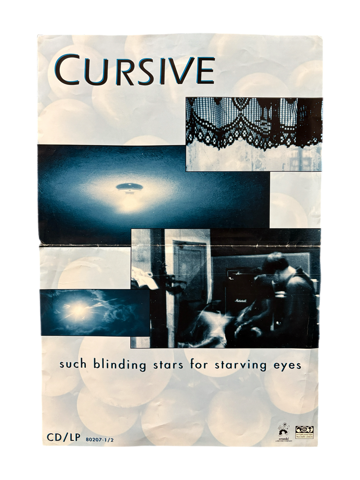 Vintage Cursive "Such Blinding Stars for Starving Eyes" Poster - jointcustodydc