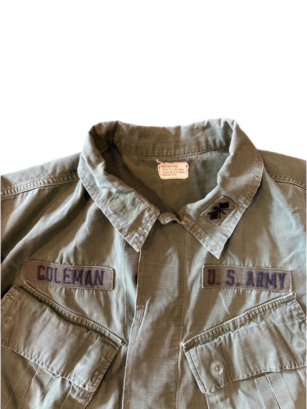Vintage U.S. Army "101st Airborne" OG-107 Ripstop Fatigue Shirt - jointcustodydc