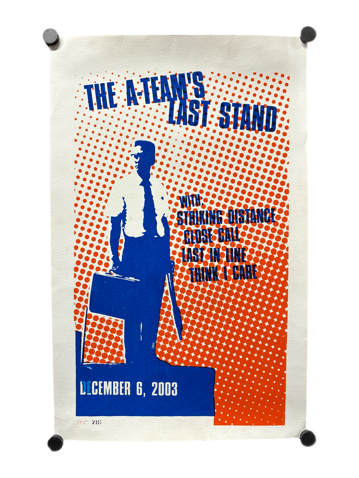 Vintage The A-Team "Last Stand" Screenprinted Poster