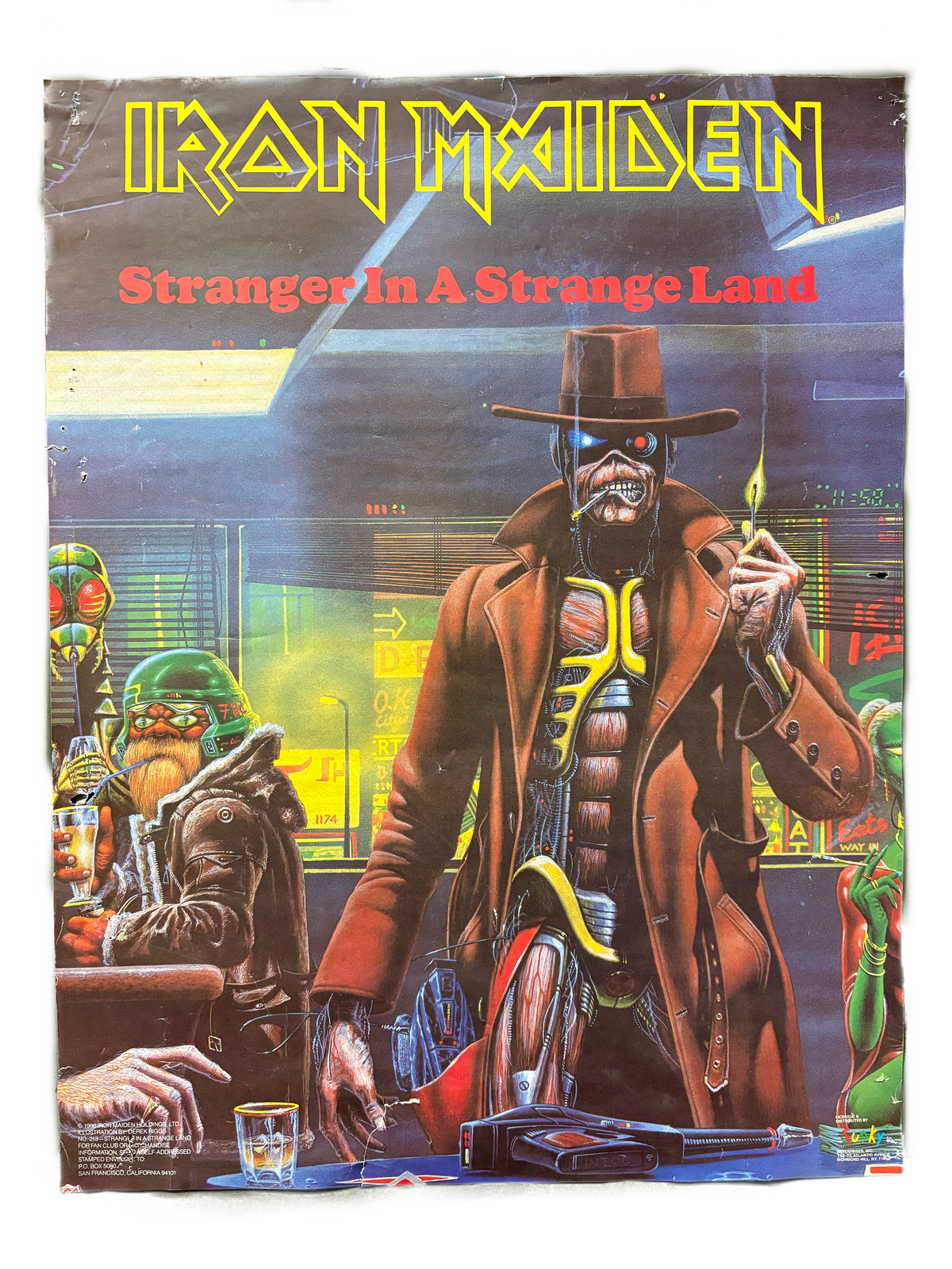 Vintage Iron Maiden "Stranger in a Strange Land" Poster