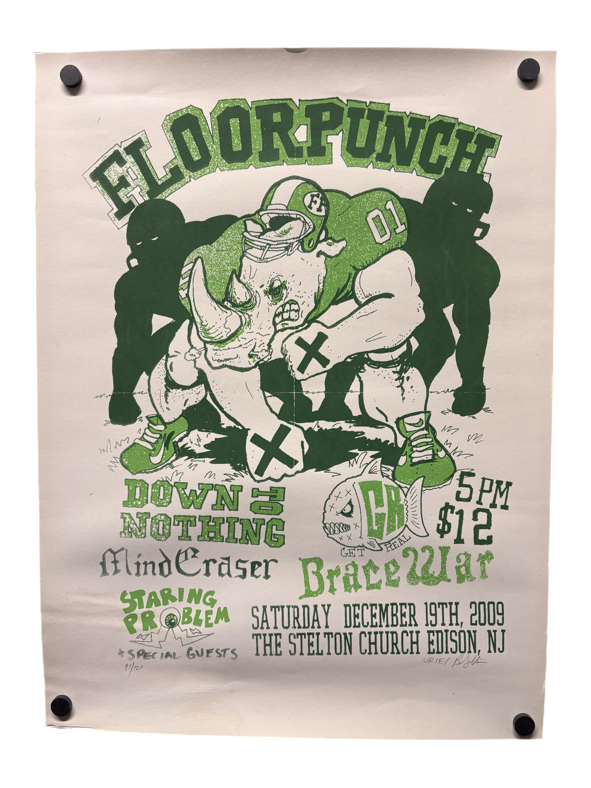 Vintage Floorpunch "Edison, NJ 2009" Screenprinted Poster - jointcustodydc
