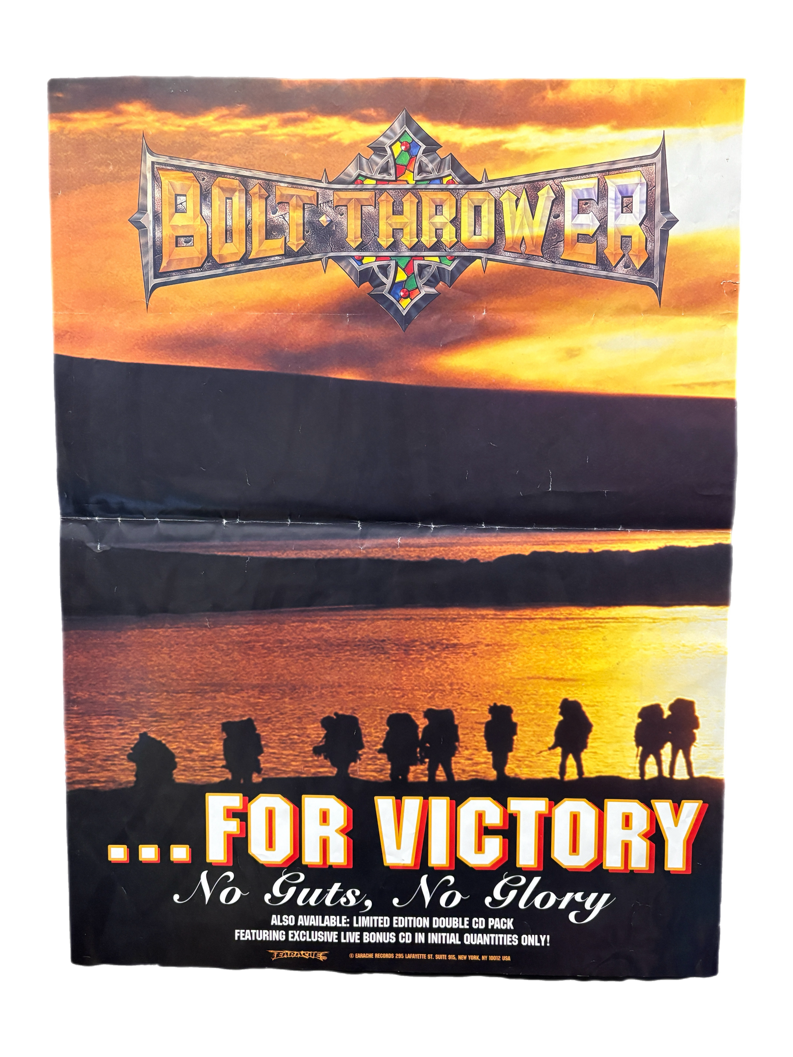 Vintage Bolt Thrower "...For Victory" Earache Records Promo Poster - jointcustodydc