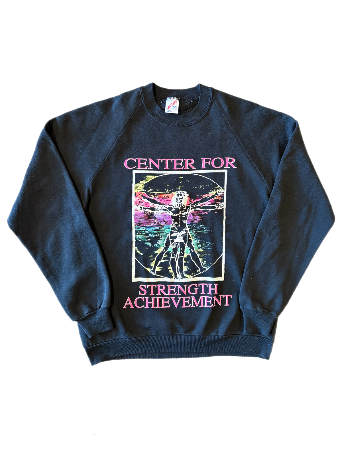 Vintage Center for Strength Achievement "Vitruvian Man" Crewneck Sweatshirt - jointcustodydc