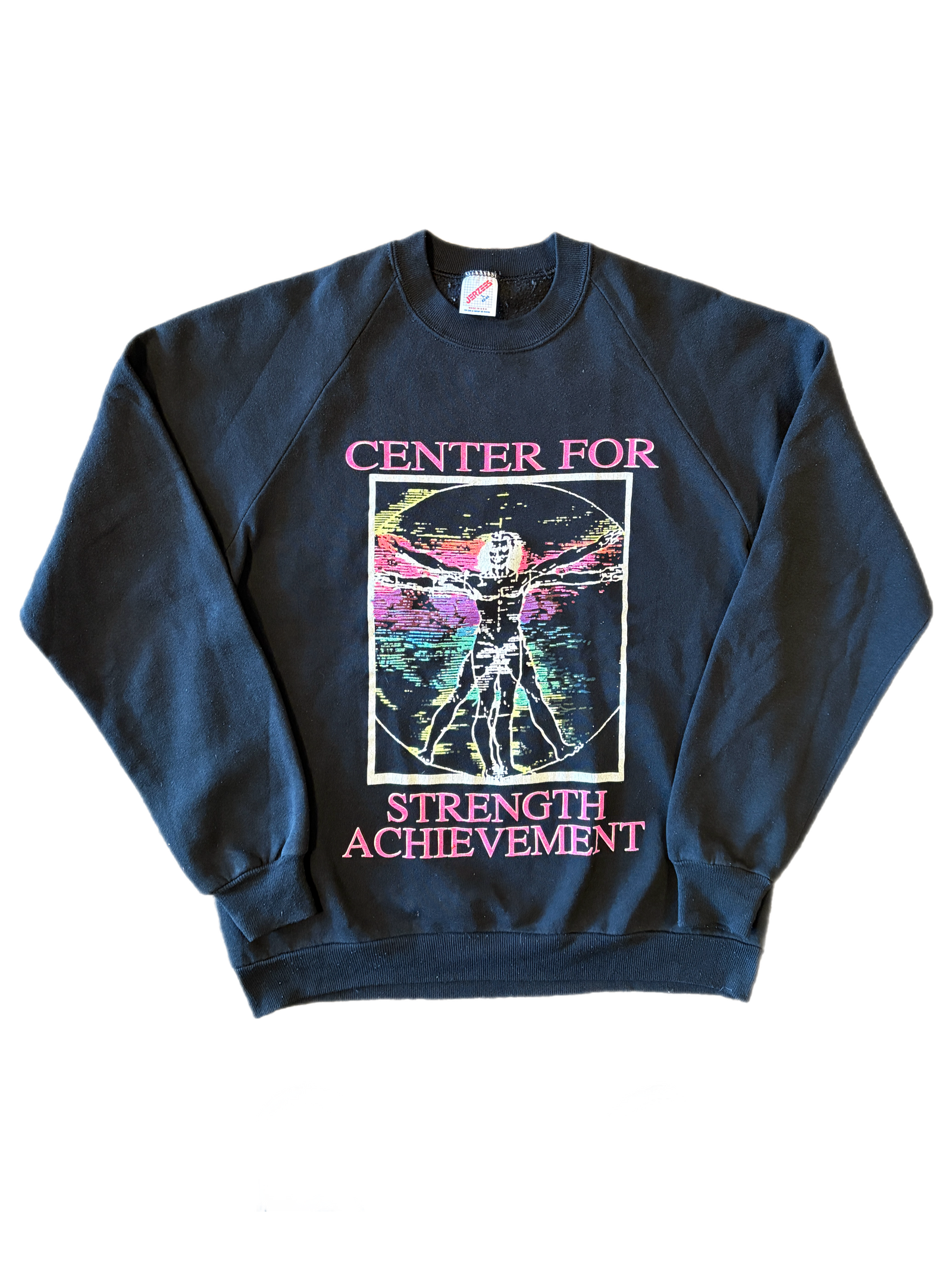 Vintage Center for Strength Achievement "Vitruvian Man" Crewneck Sweatshirt - jointcustodydc