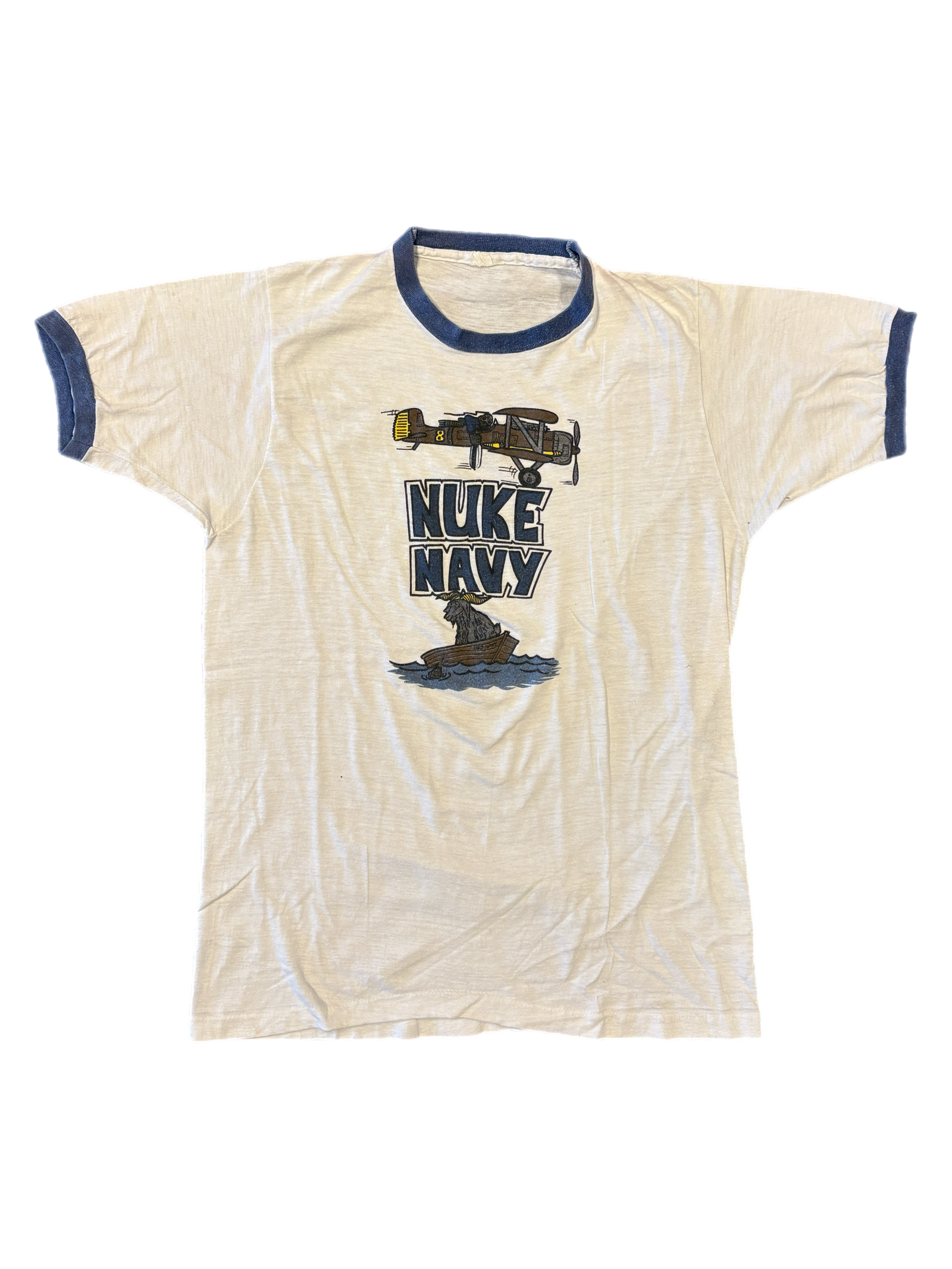 Vintage Army-Navy Game "Nuke Navy" Ringer Shirt - jointcustodydc