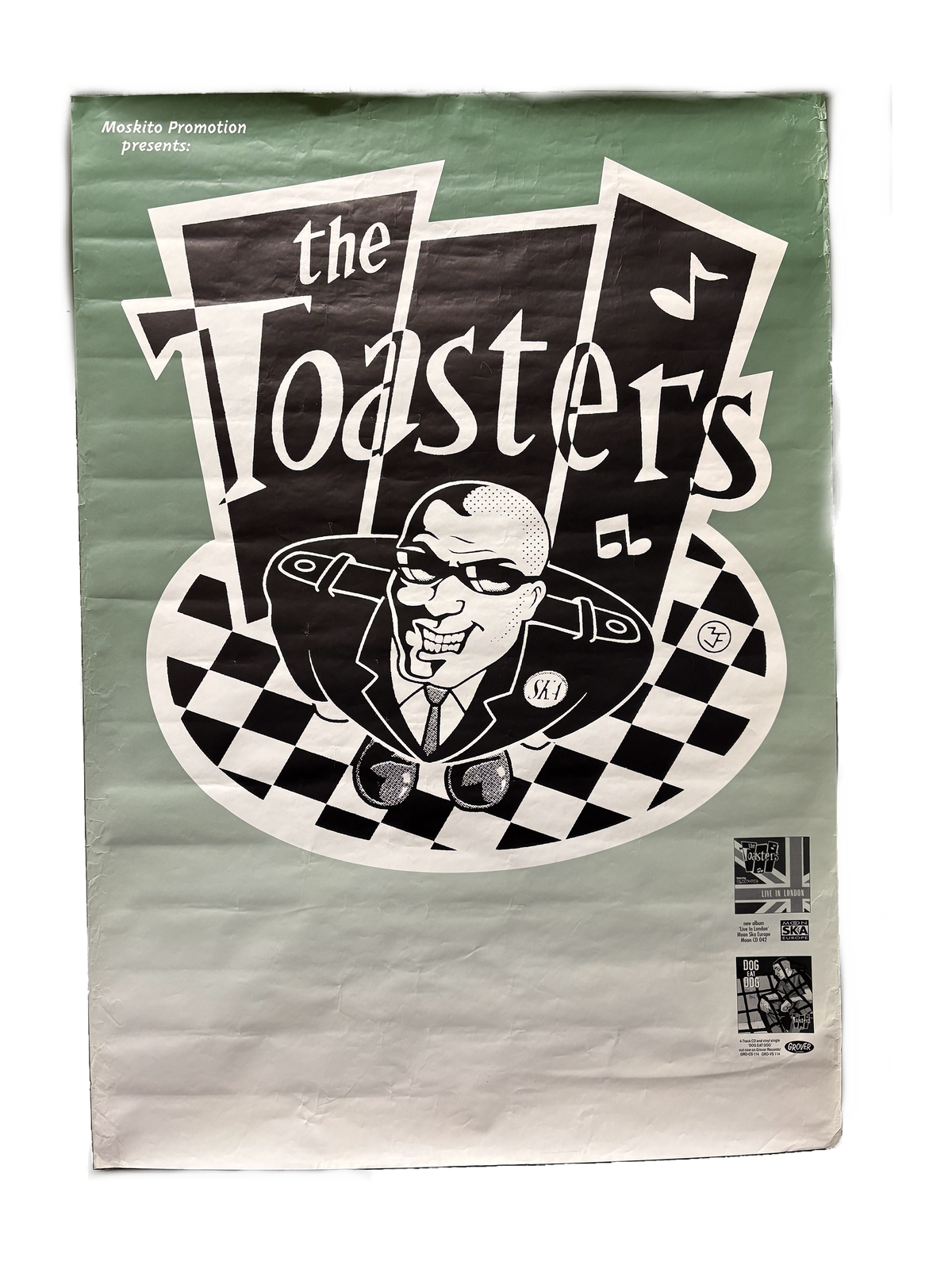 Vintage The Toasters "Live in London/Dog Eat Dog" Poster 2000