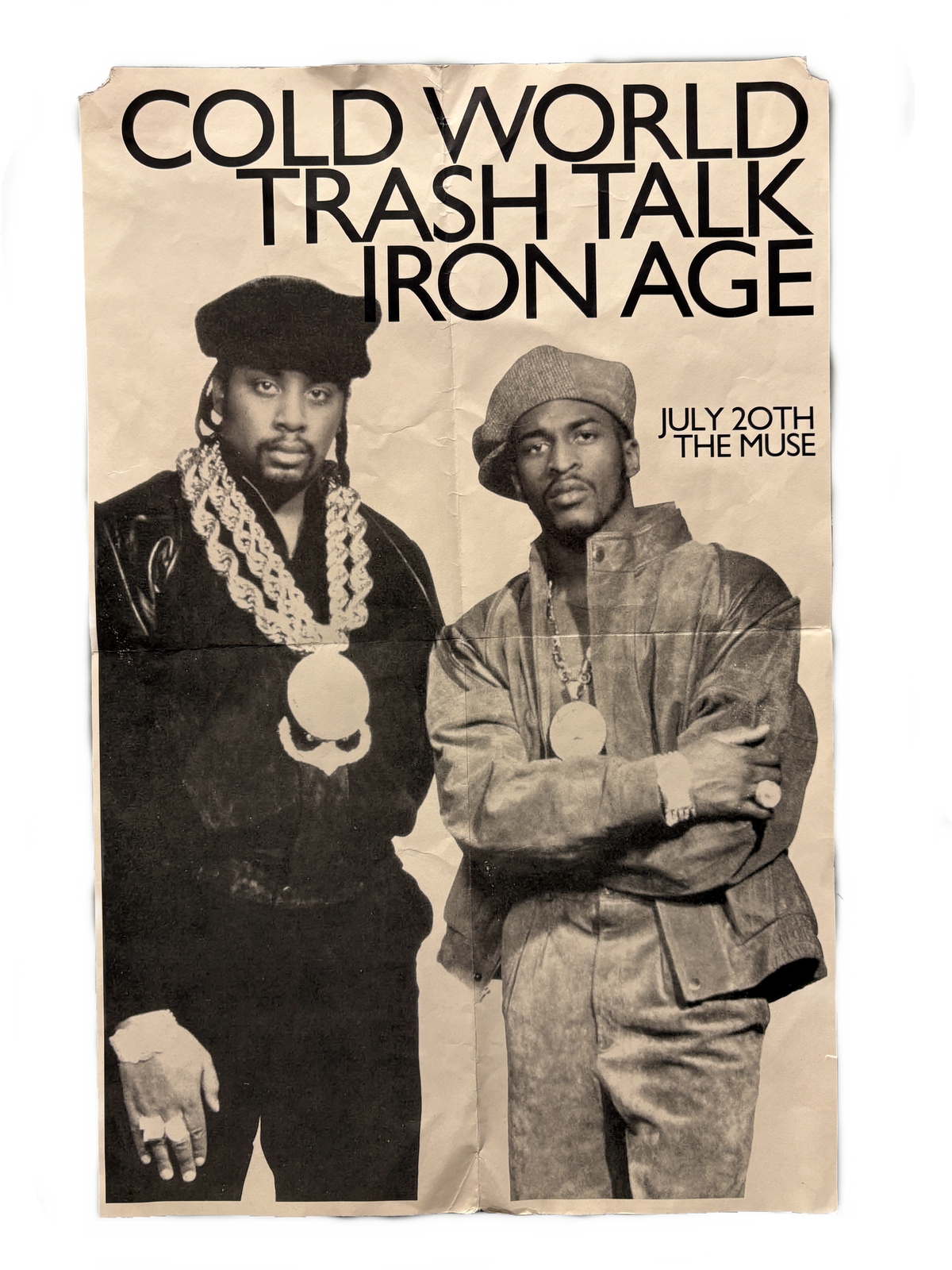 Vintage Cold World/Trash Talk/Iron Age "The Muse" Show Flyer - jointcustodydc