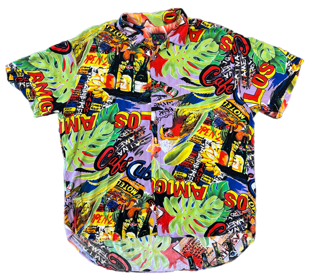 Vintage Jam's World "Cubano" Rayon Hawaiian Shirt - jointcustodydc