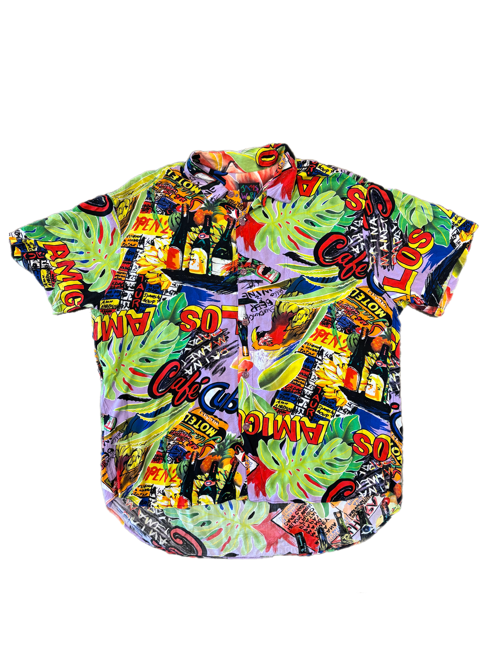 Vintage Jam's World "Cubano" Rayon Hawaiian Shirt - jointcustodydc