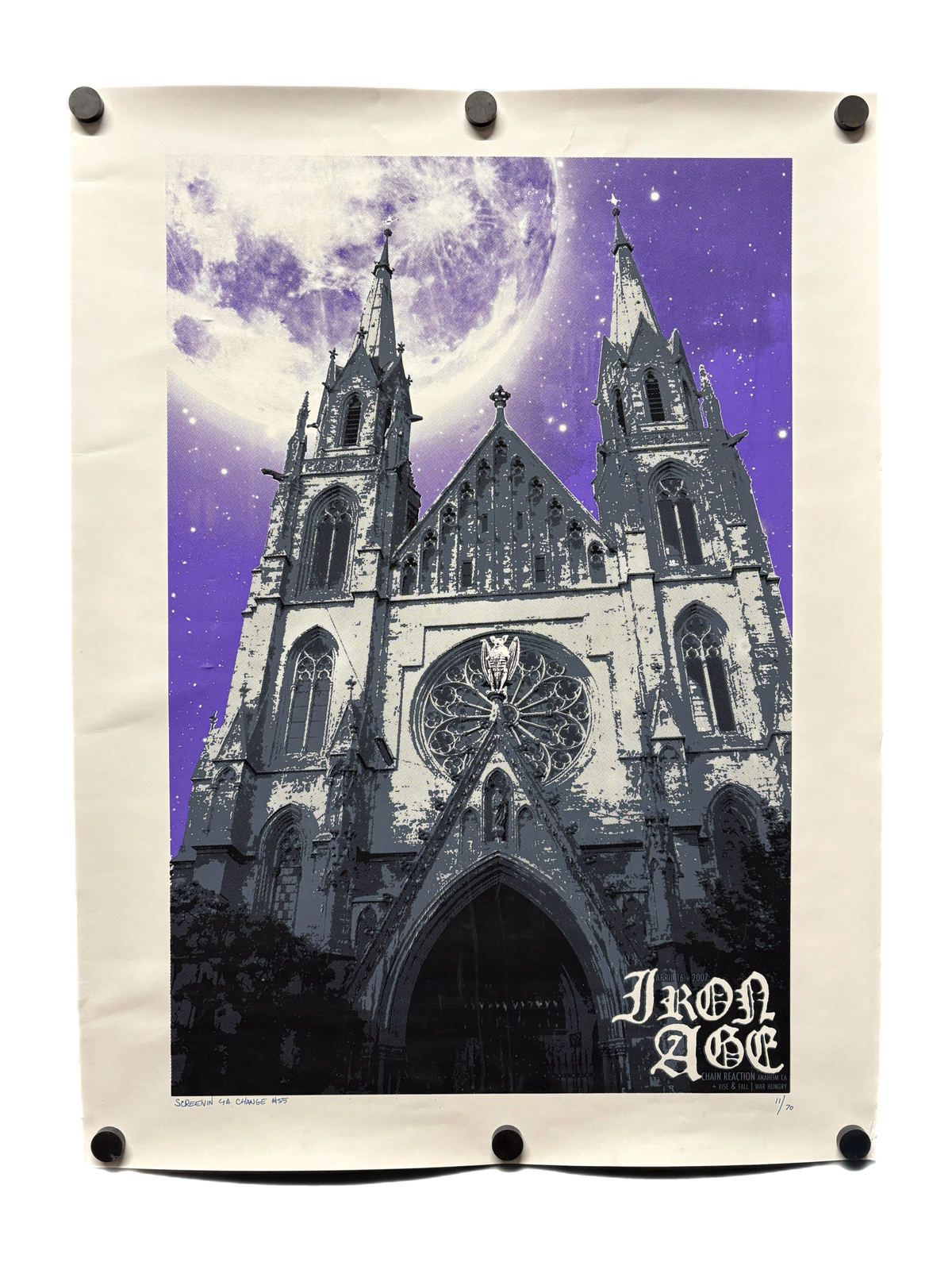 Vintage Iron Age "Chain Reaction 2007" Screenprinted Poster - jointcustodydc