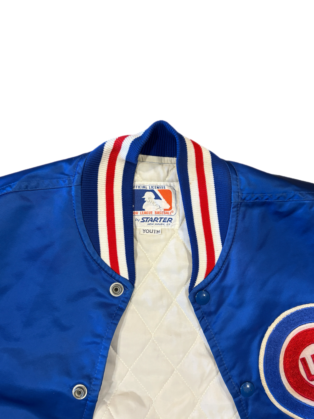 Vintage Chicago Cubs Starter Nylon Bomber Jacket - jointcustodydc