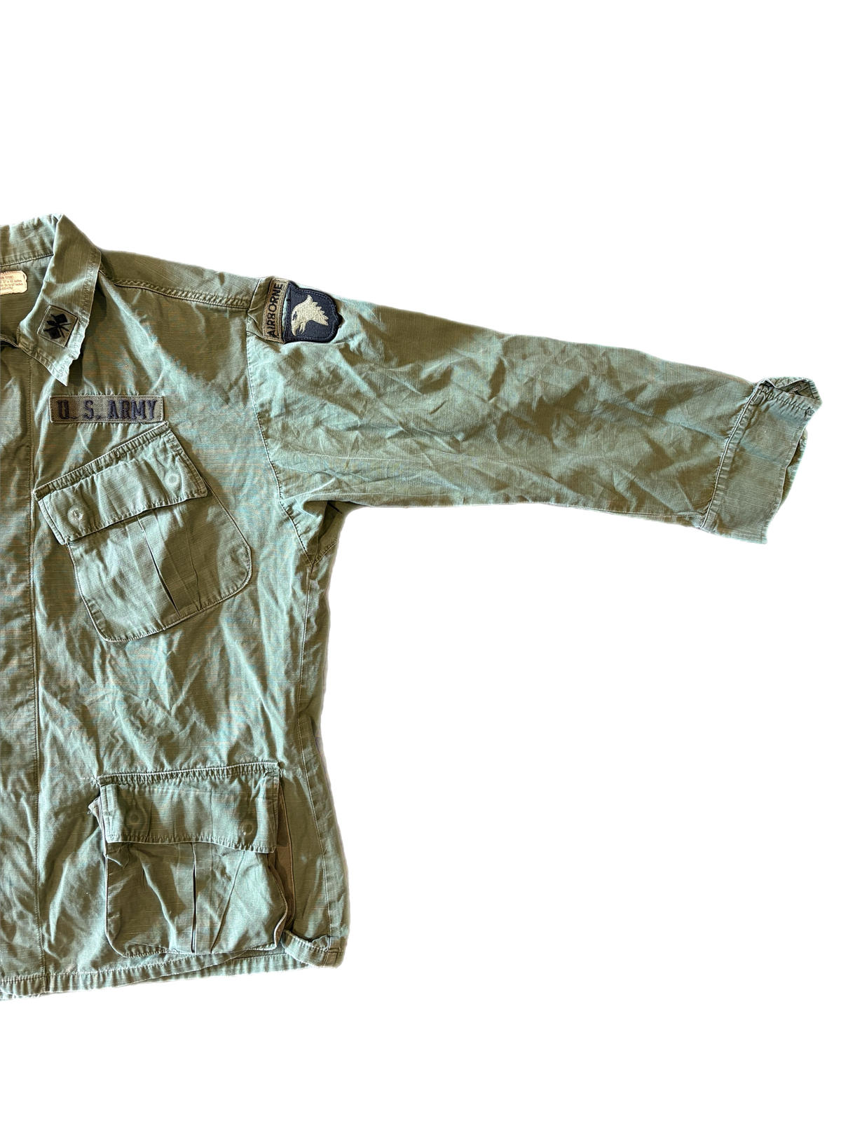 Vintage U.S. Army "101st Airborne" OG-107 Ripstop Fatigue Shirt - jointcustodydc