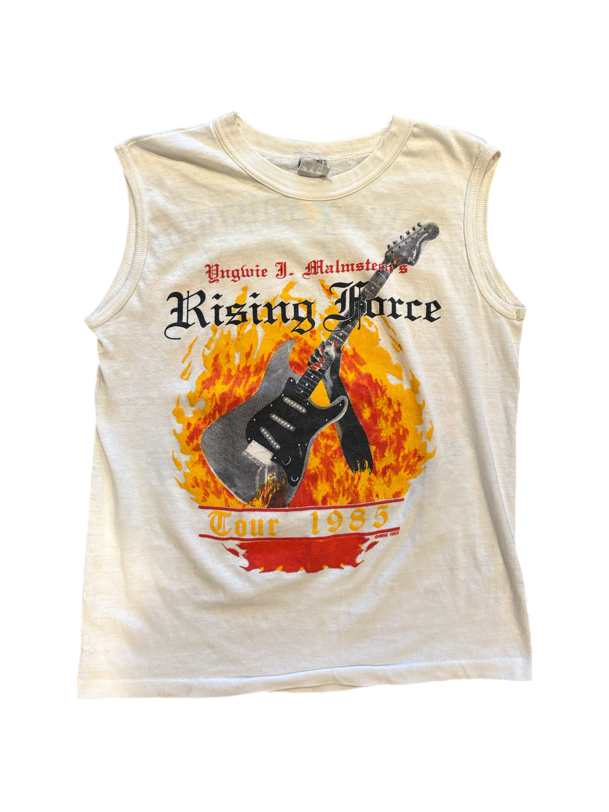 Vintage Yngwie J. Malmsteen "Rising Force/Viking Invasion" Tank Top Shirt - jointcustodydc