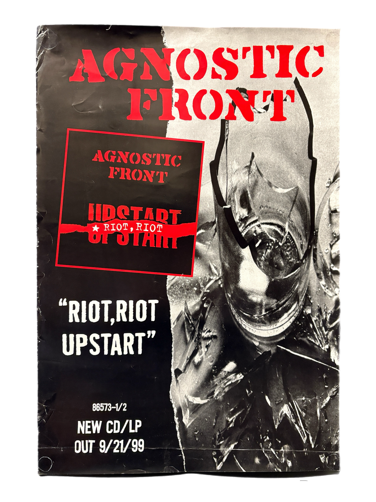 Vintage Agnostic Front "Riot, Riot Upstart" Double-Sided Poster
