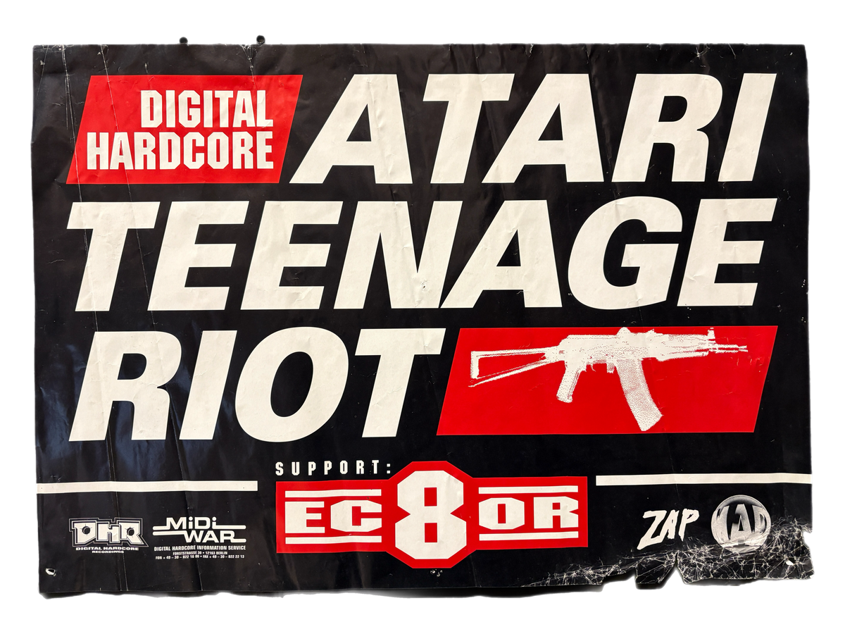 Vintage Atari Teenage Riot "Digital Hardcore" Poster