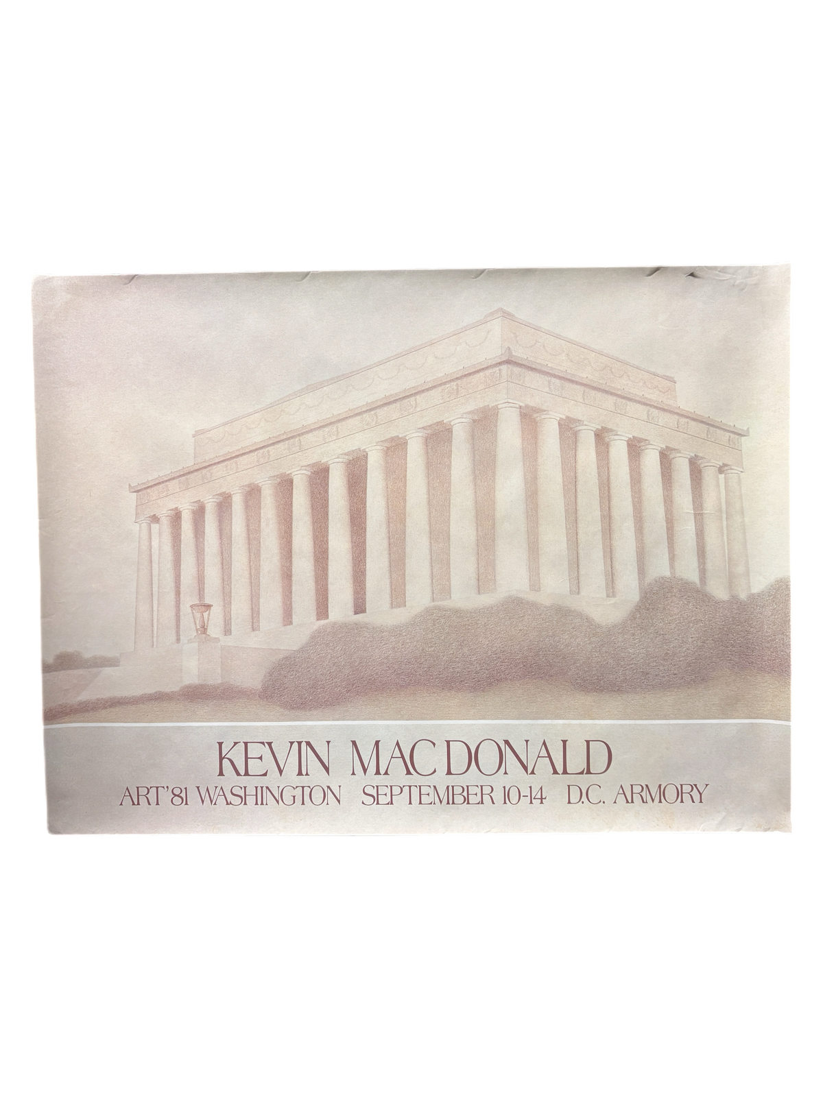 Vintage Kevin MacDonald "Art '81 Washington DC" Exhibition Poster
