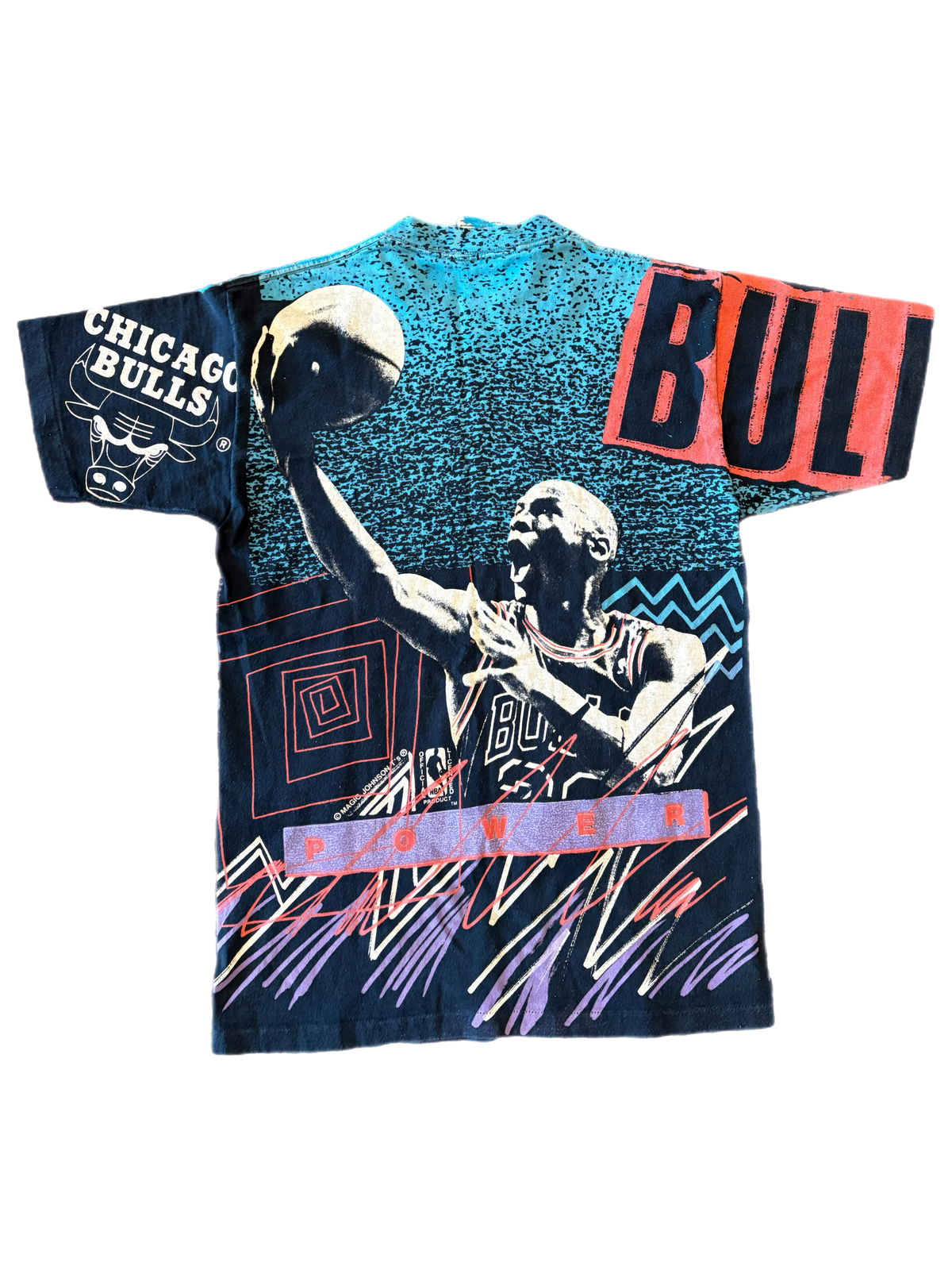 Vintage Michael Jordan "Power" All-Over Print Shirt - jointcustodydc