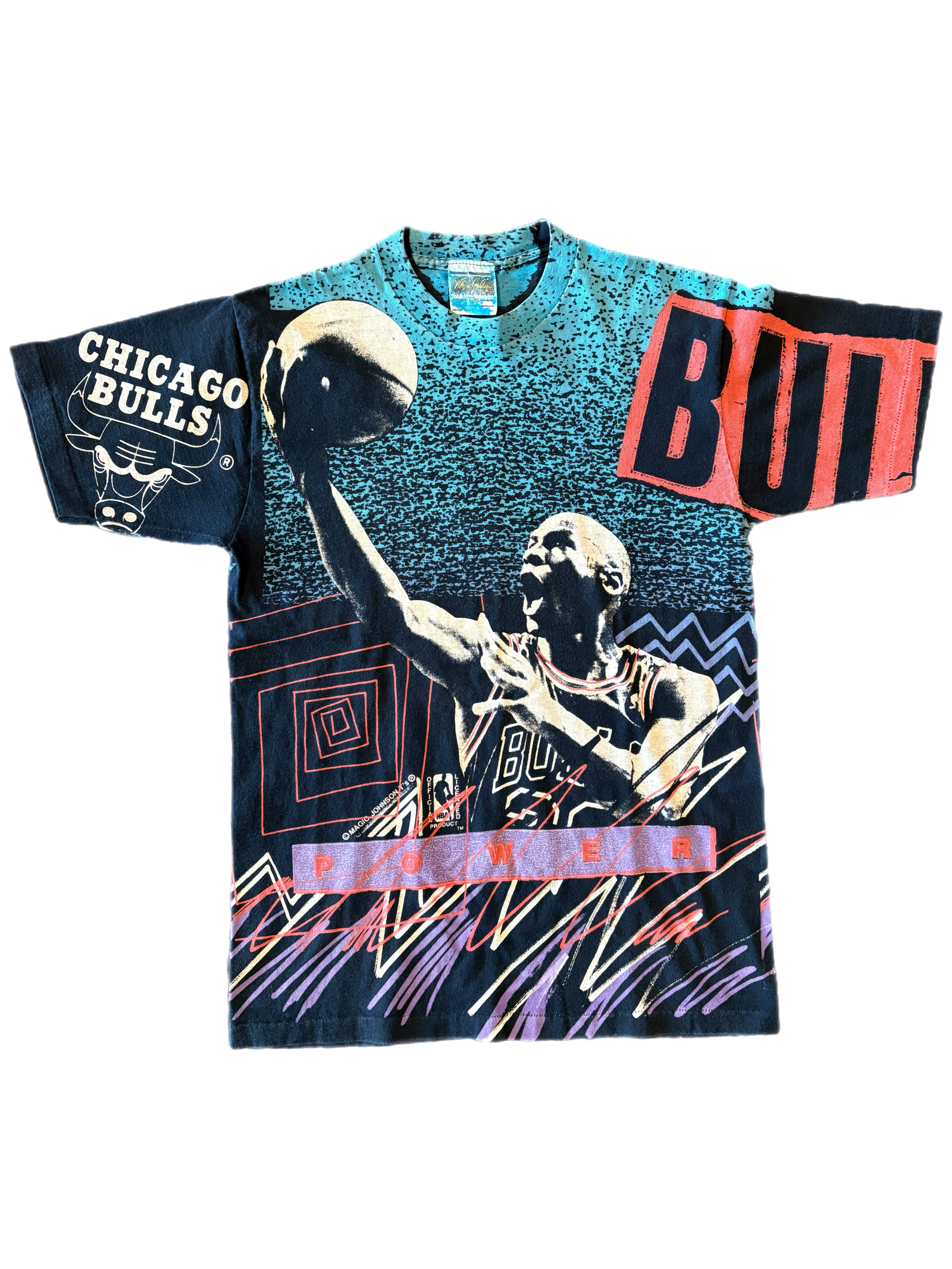 Vintage Michael Jordan "Power" All-Over Print Shirt - jointcustodydc