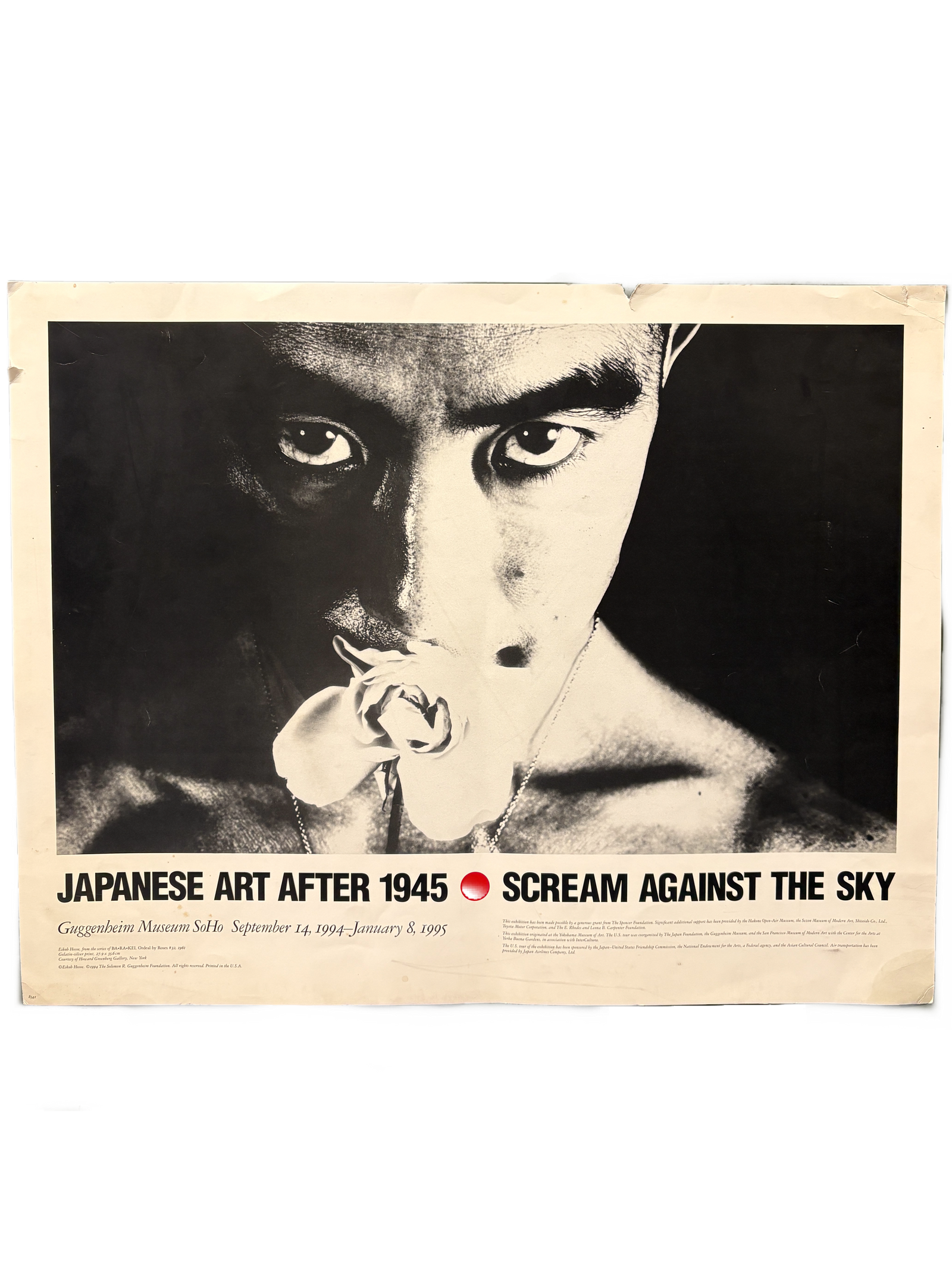 Vintage Guggenheim Museum "Scream Against the Sky: Japanese Art After 1945" Yukio Mishima Exhibition Poster - jointcustodydc