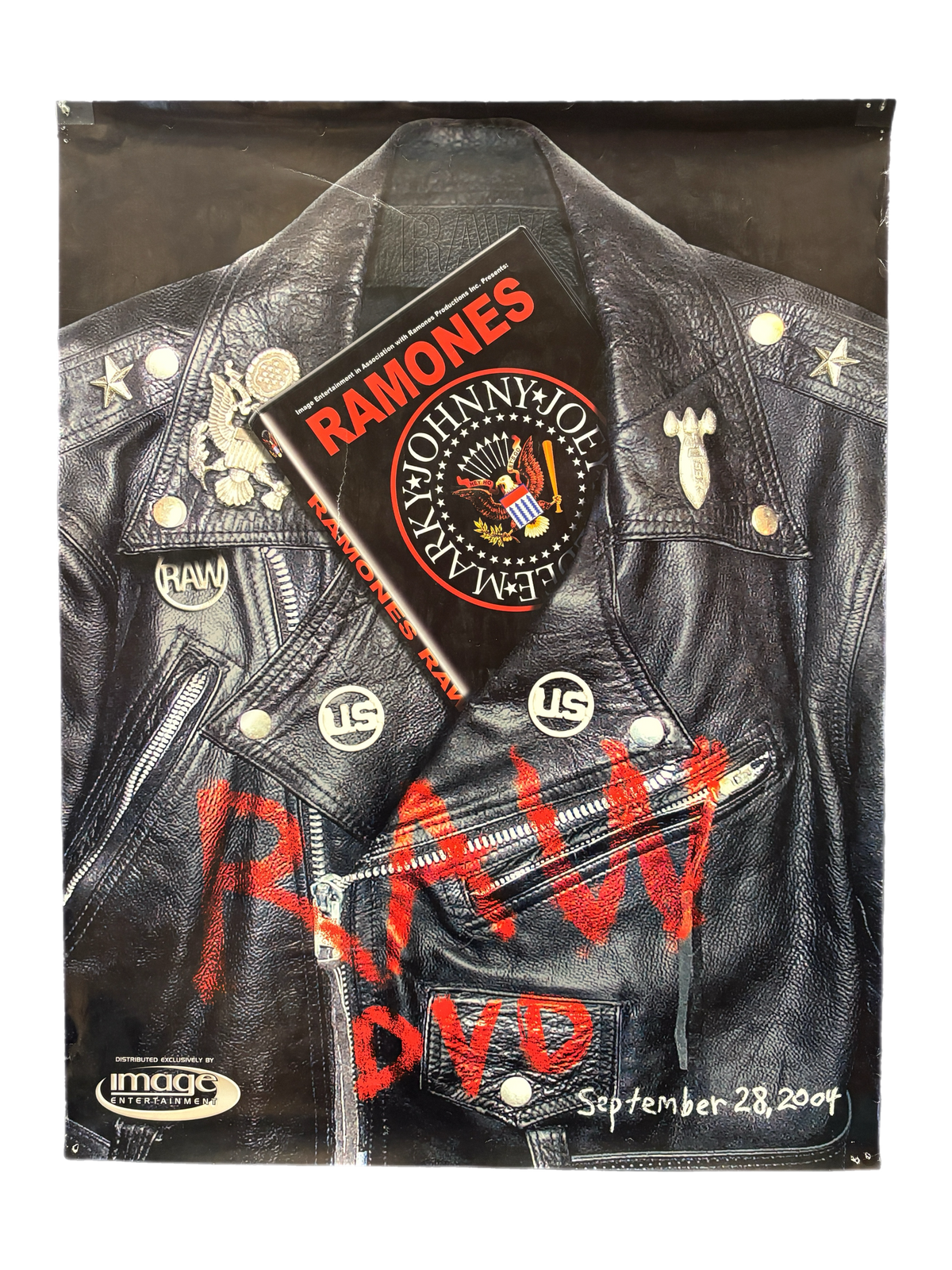 Vintage Ramones "Raw" DVD Poster - jointcustodydc