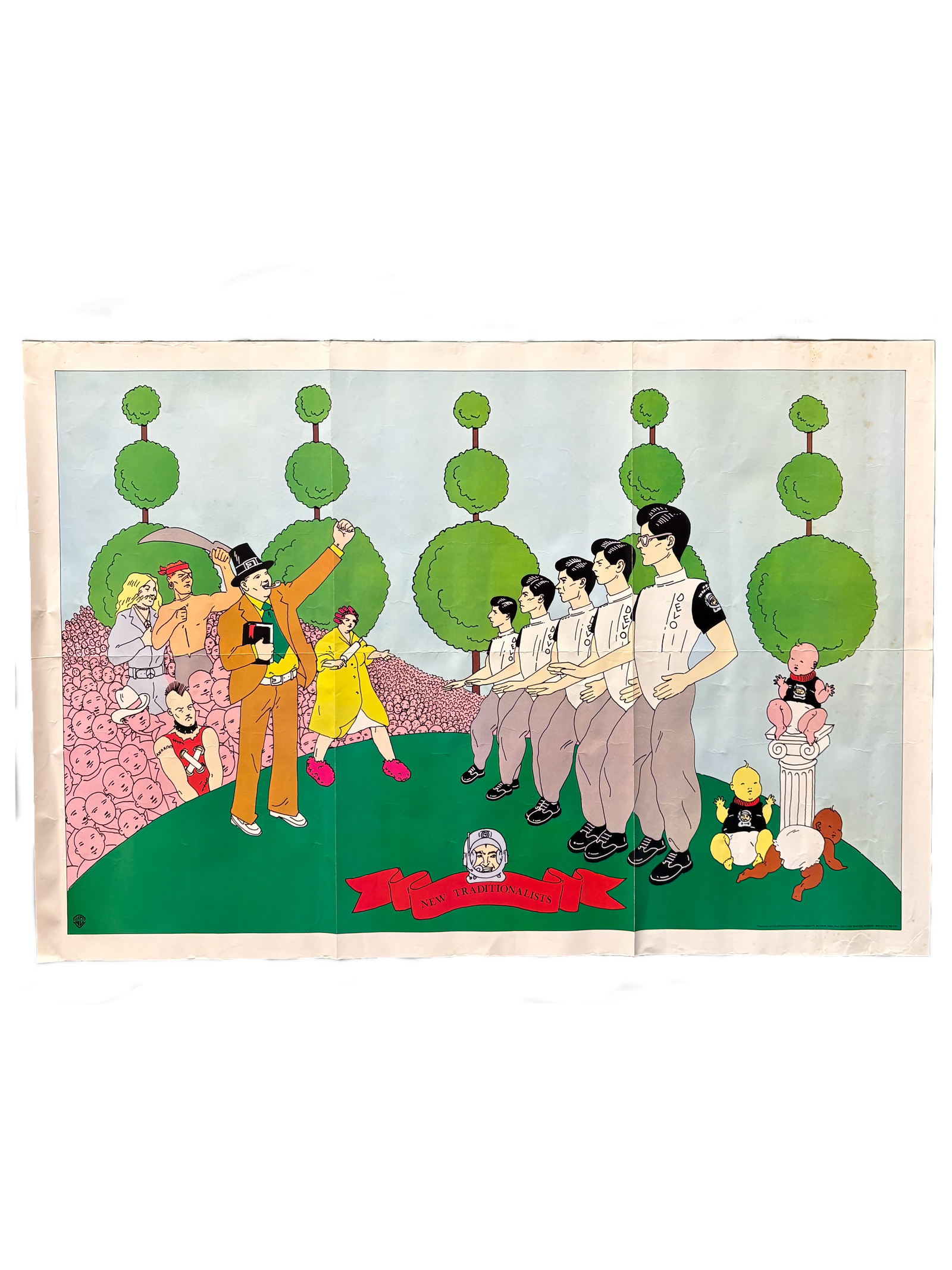 Vintage DEVO "New Traditionalists" Foldout Poster - jointcustodydc