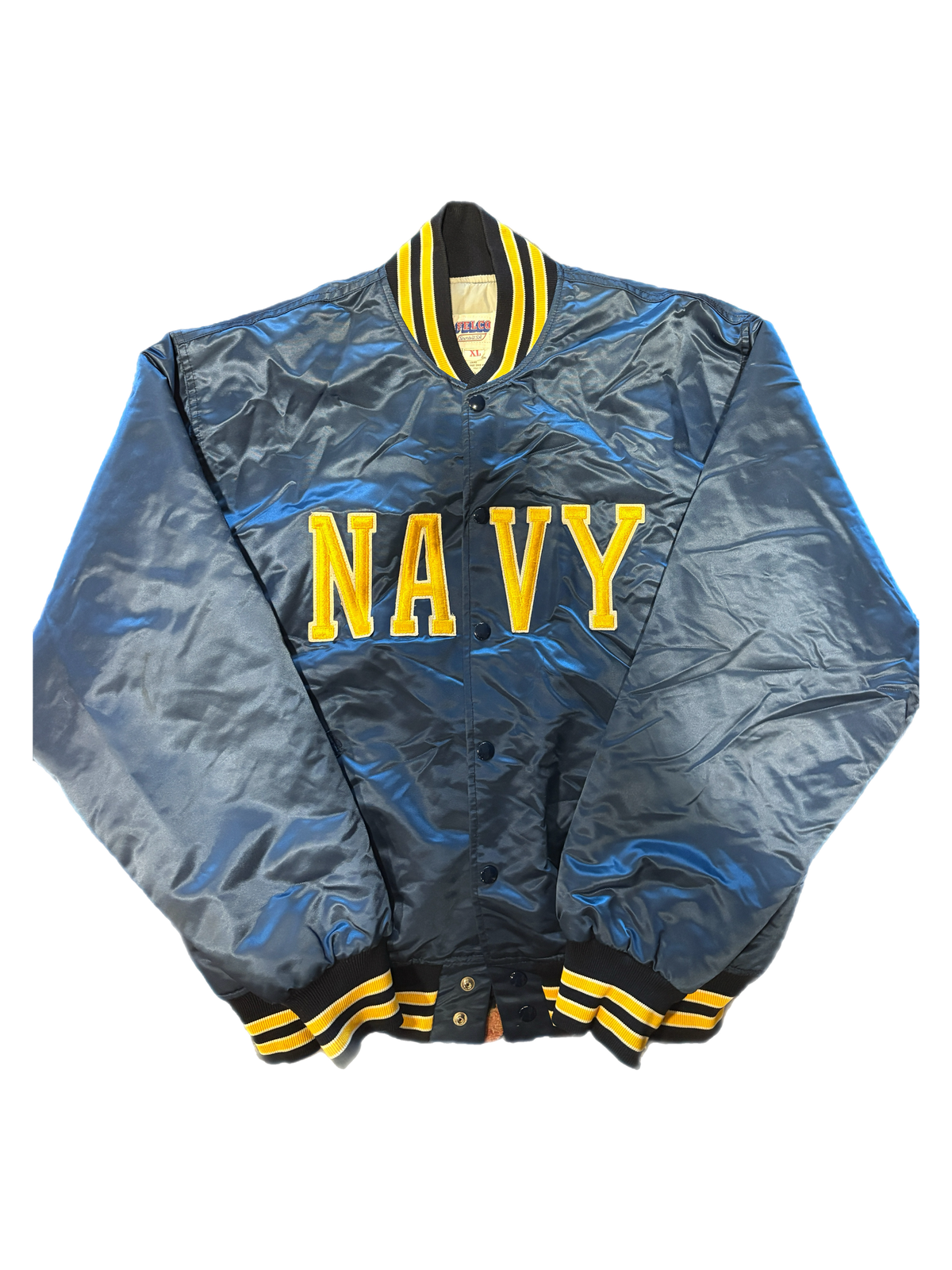 Vintage Felco "Navy" Nylon Bomber Jacket - jointcustodydc