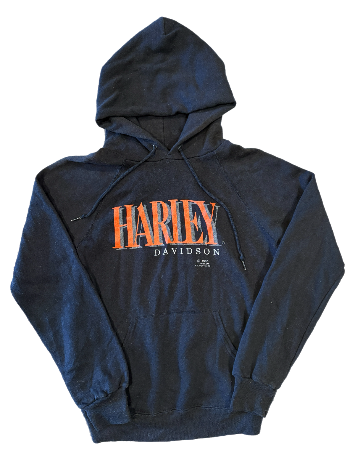 Vintage Harley-Davidson "Ezekiel's Wheel Boutique" 3D Emblem Hoodie - jointcustodydc