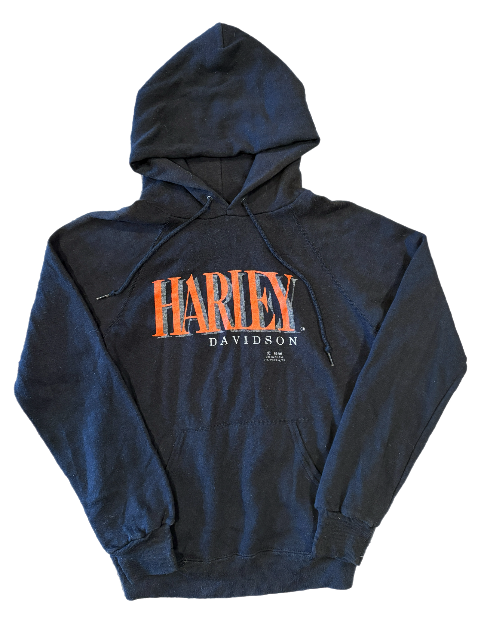 Vintage Harley-Davidson "Ezekiel's Wheel Boutique" 3D Emblem Hoodie - jointcustodydc