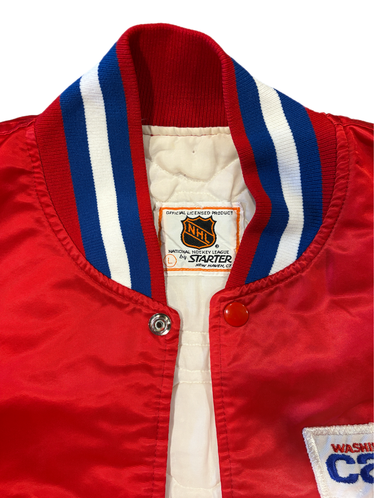 Vintage Washington Capitals "Starter" Nylon Bomber Jacket - jointcustodydc