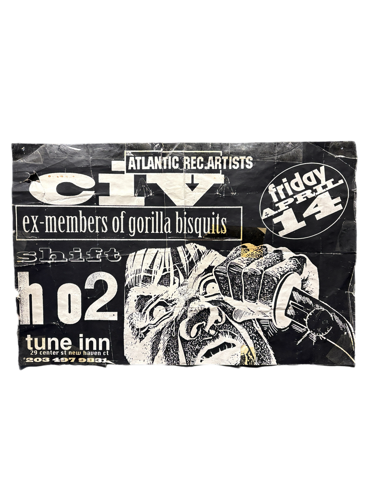 Vintage Civ/Shift/H20 "New Haven, CT 1995" Gig Poster