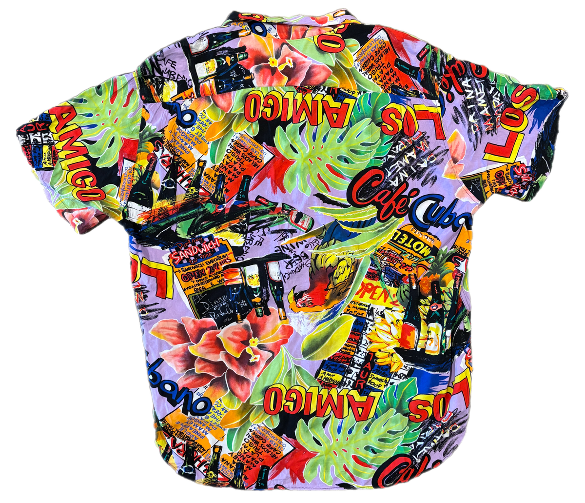Vintage Jam's World "Cubano" Rayon Hawaiian Shirt - jointcustodydc