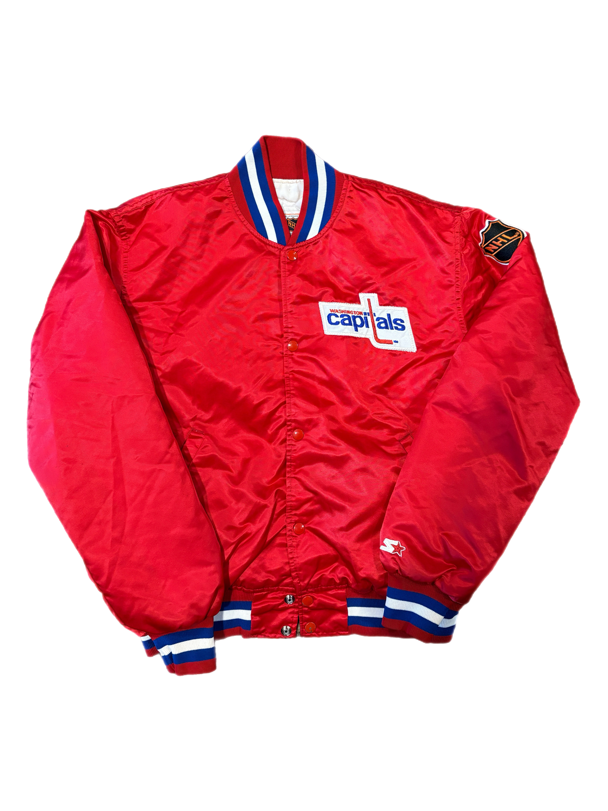 Vintage Washington Capitals "Starter" Nylon Bomber Jacket - jointcustodydc