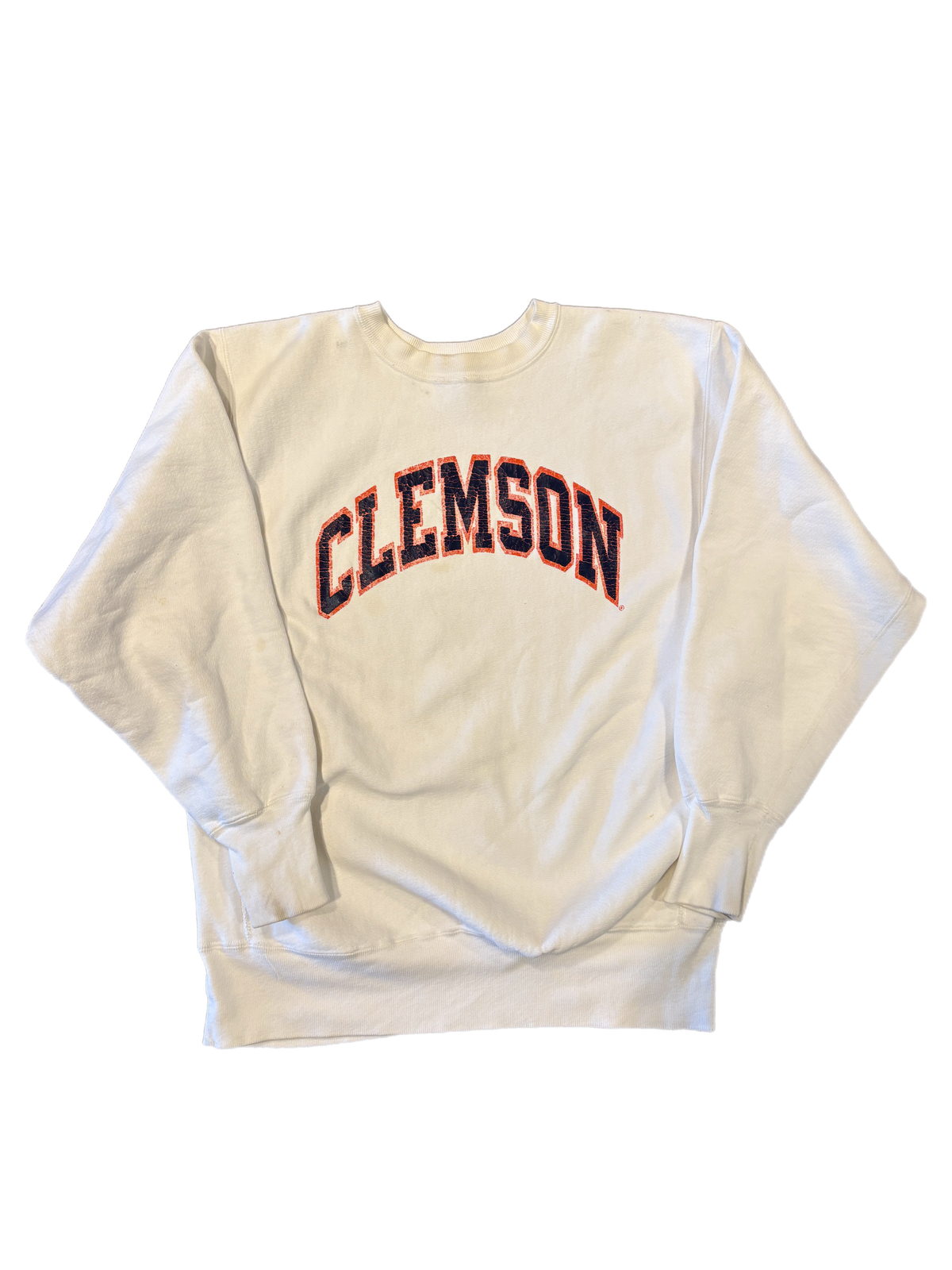 Vintage Clemson Tigers Champion Reverse Weave Crewneck Sweatshirt - jointcustodydc