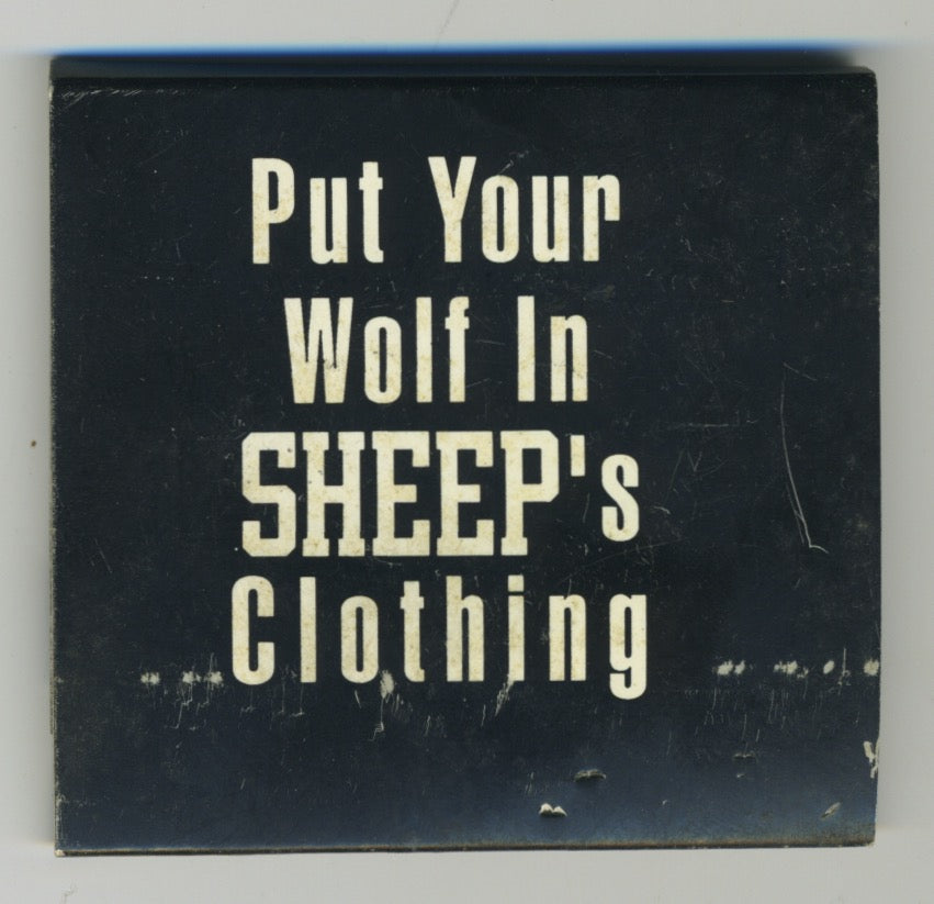 Vintage Blacksheep "Put Your Wolf In Sheep's Clothing" '91 Promotional Condom
