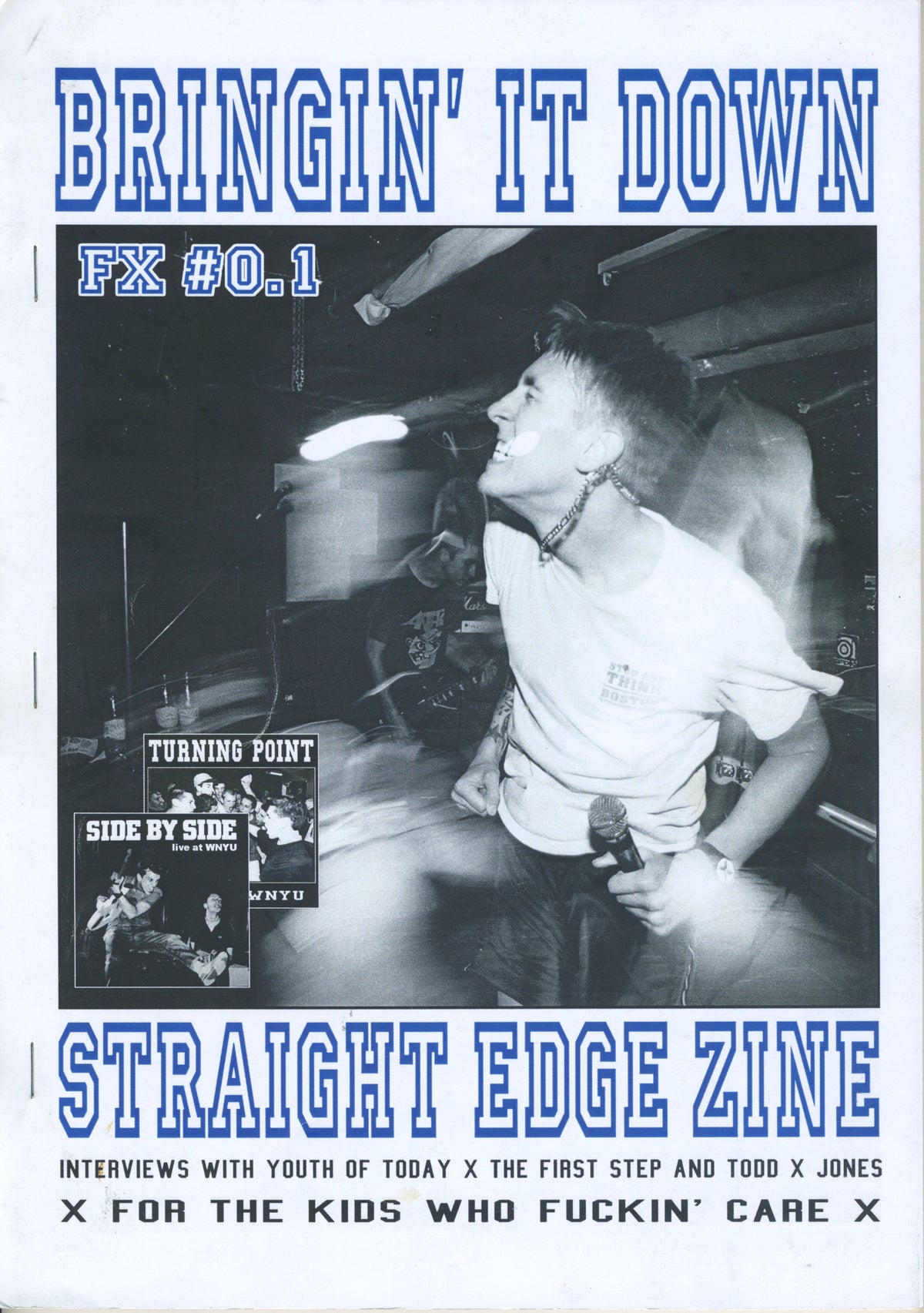 Vintage Bringin&#39; It Down Fanzine &quot;Straight Edge&quot; Issue #1