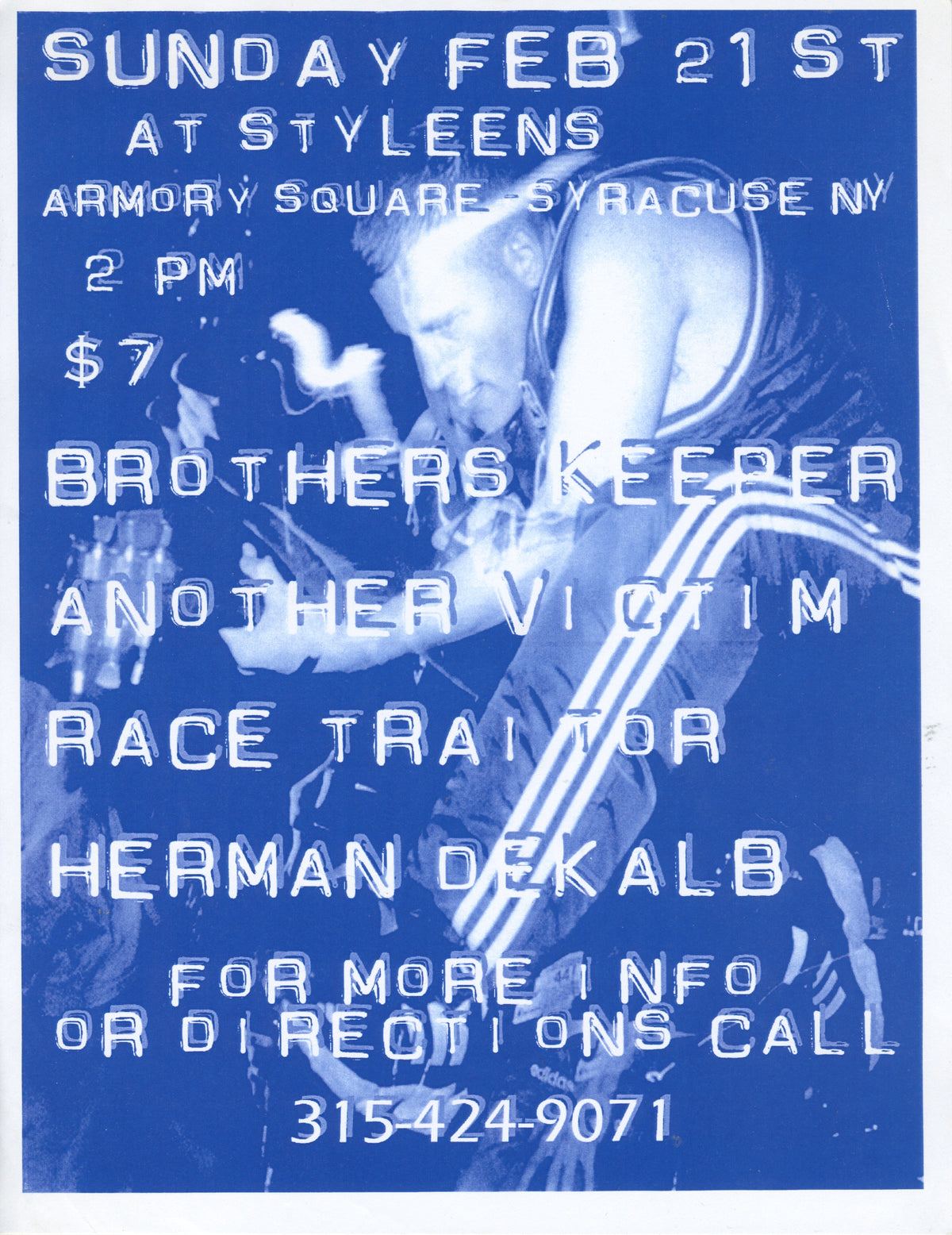 Brothers Keeper Another Victim Race Traitor Herman Dekalb "Syracuse NY" Hardcore Show - jointcustodydc