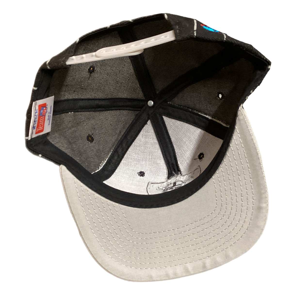 Vintage Los Angeles Raiders "Team NFL" Heavy Twill Pinstripe Snapback Hat - jointcustodydc