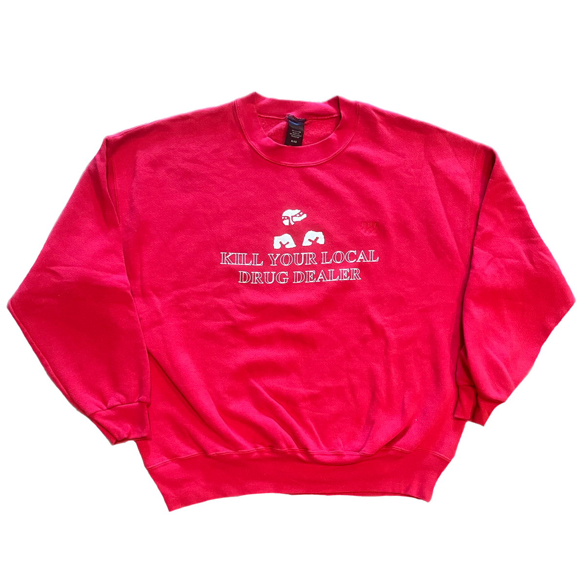 Vintage Straight Edge &quot;Kill Your Local Drug Dealer&quot; Crewneck Sweatshirt