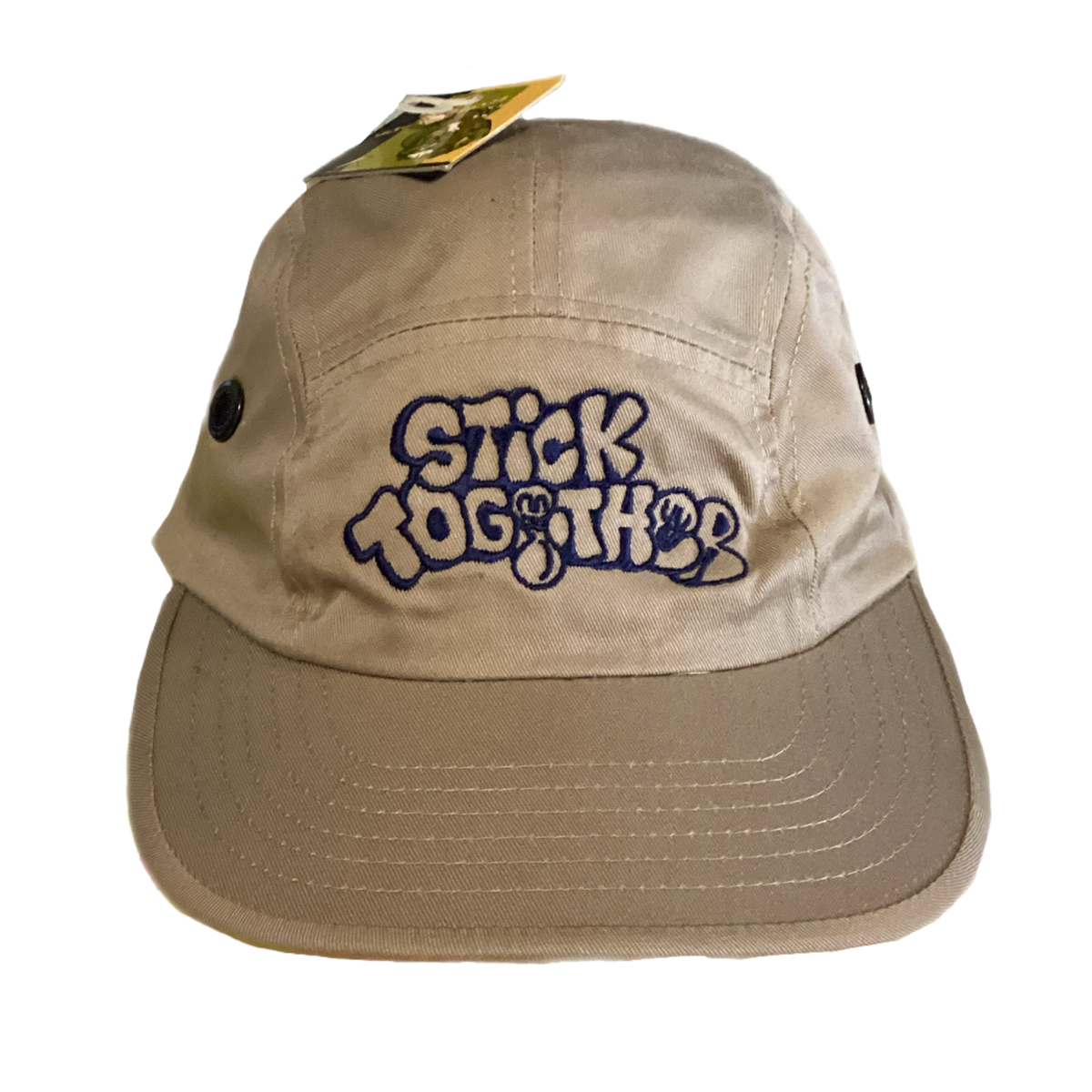 Stick Together Tan 5 Panel Hat - jointcustodydc