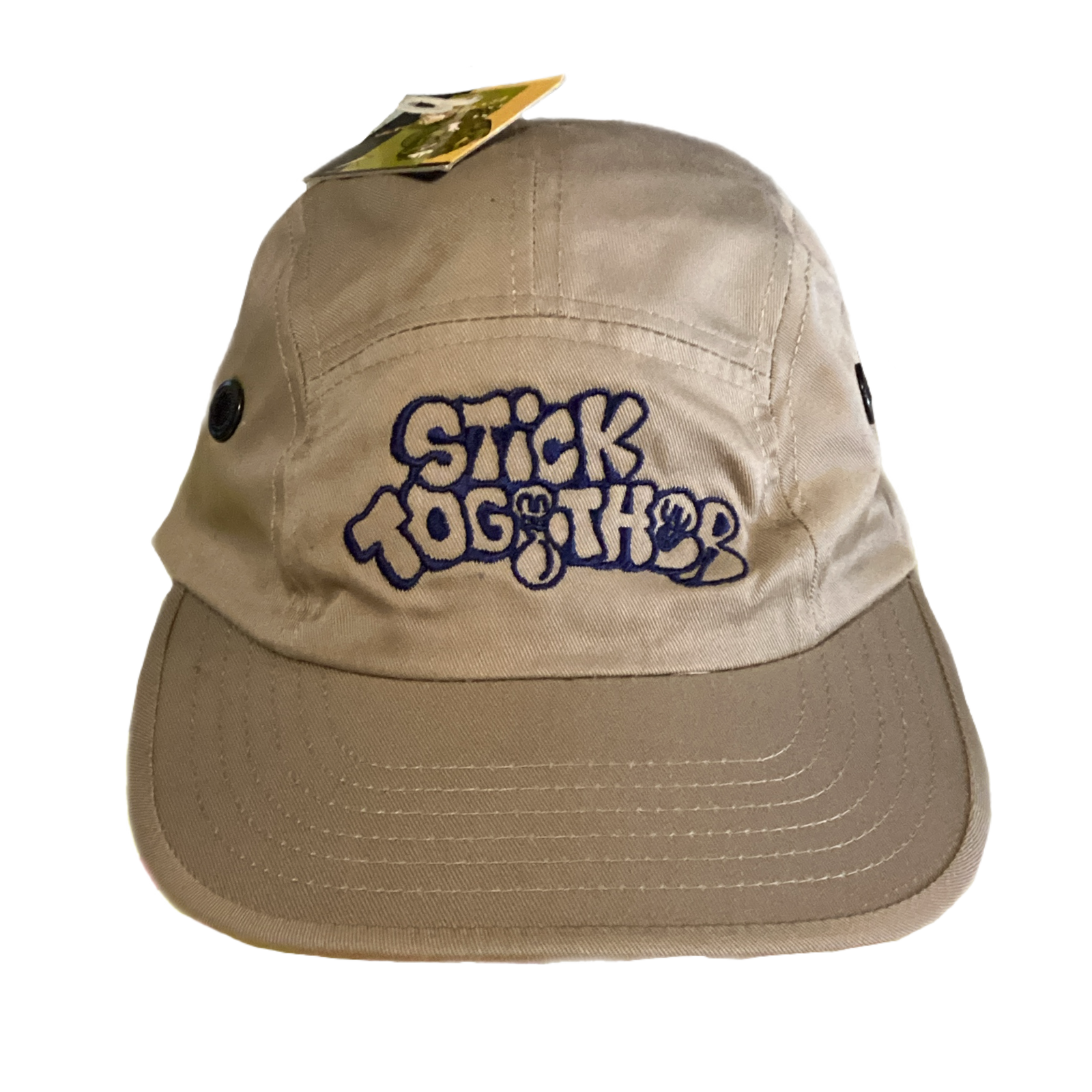 Stick Together Tan 5 Panel Hat - jointcustodydc