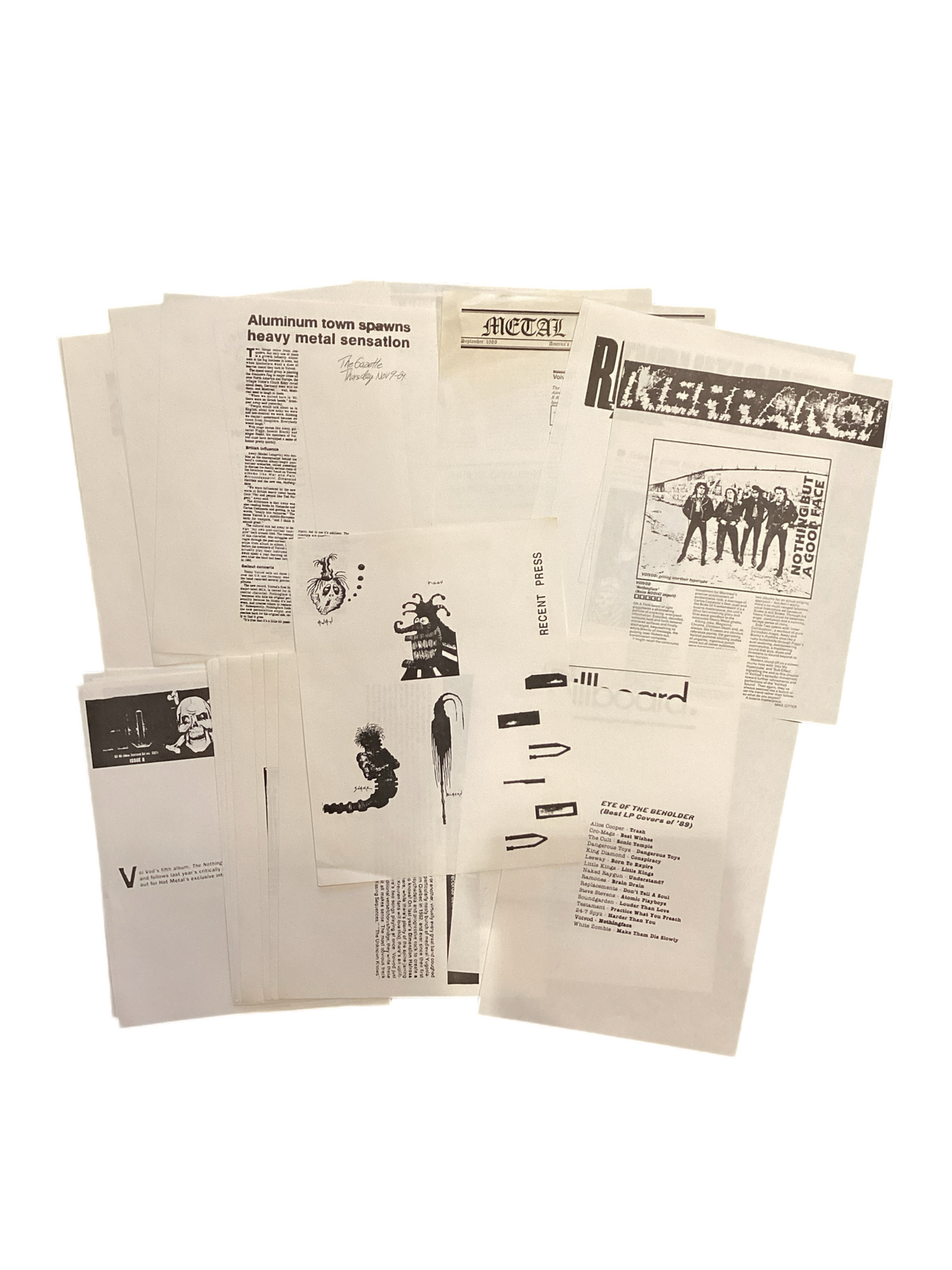 Vintage Voivod "Nothingface Era" 1989 Press Packet