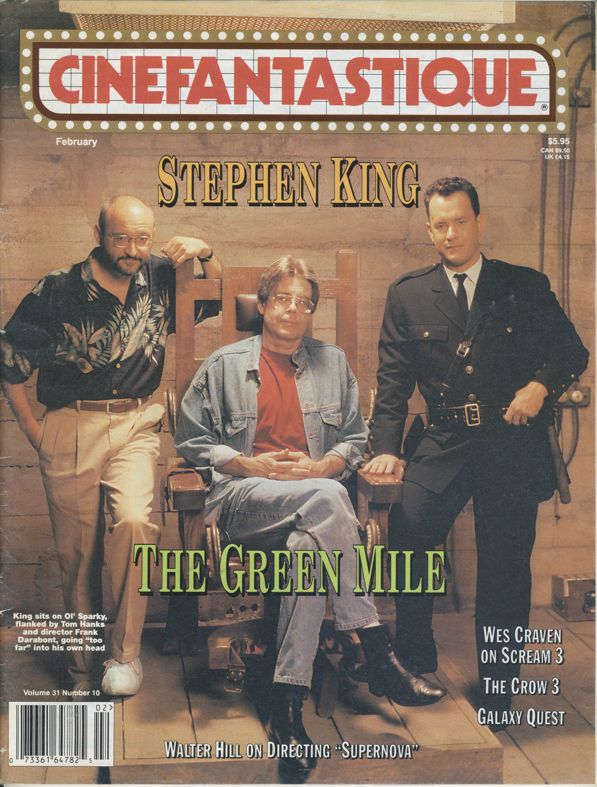 Vintage Cinefantastique Magazine &quot;Stephen King&quot; February &#39;00 Issue #10
