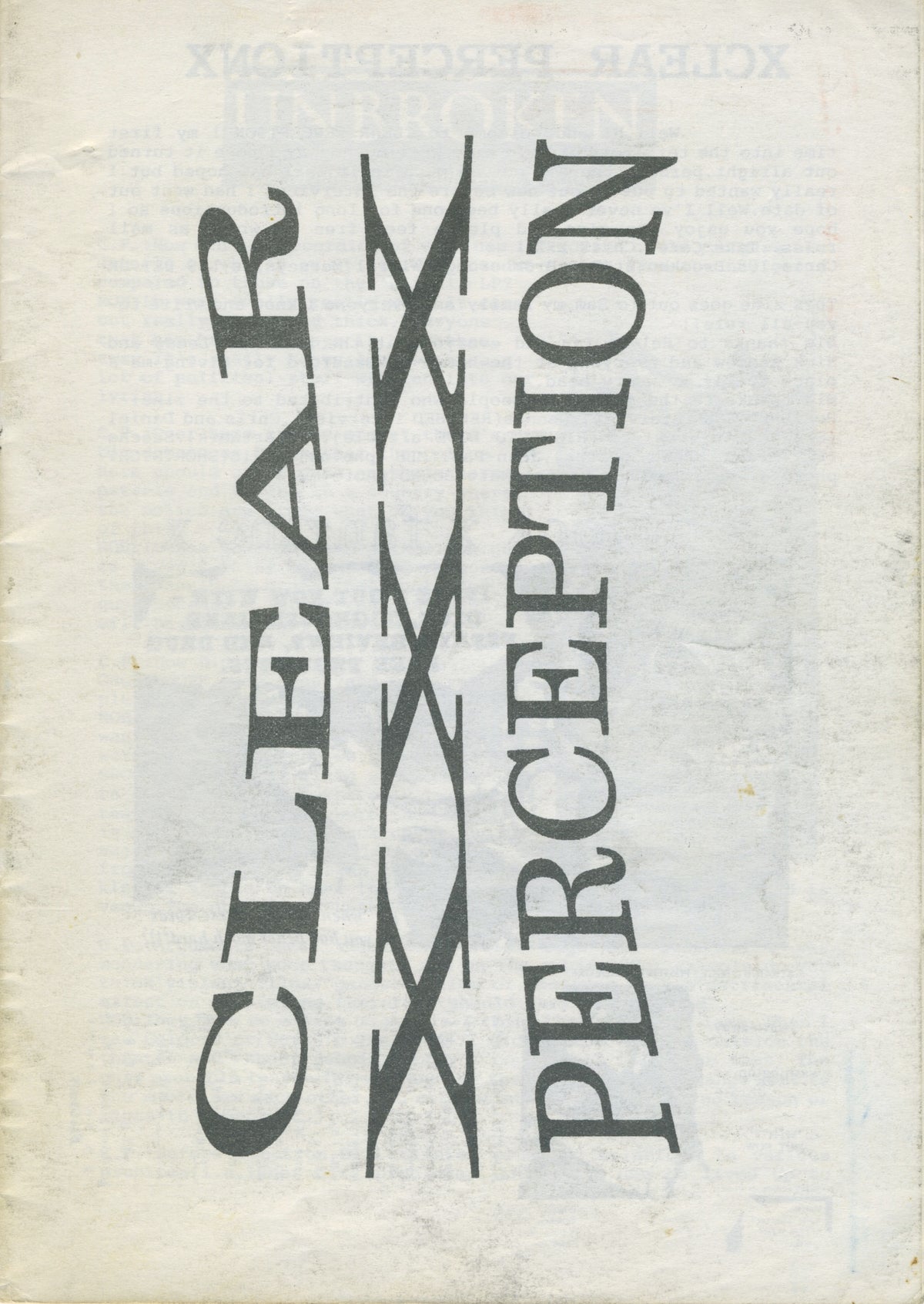 Clear Perception Vintage Clear Perception