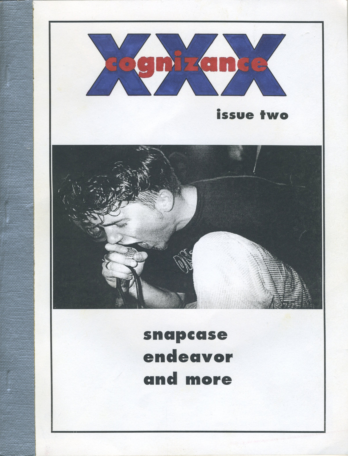 Vintage Cognizance Fanzine &quot;Syracuse Straight Edge&quot; Hardcore Issue #2