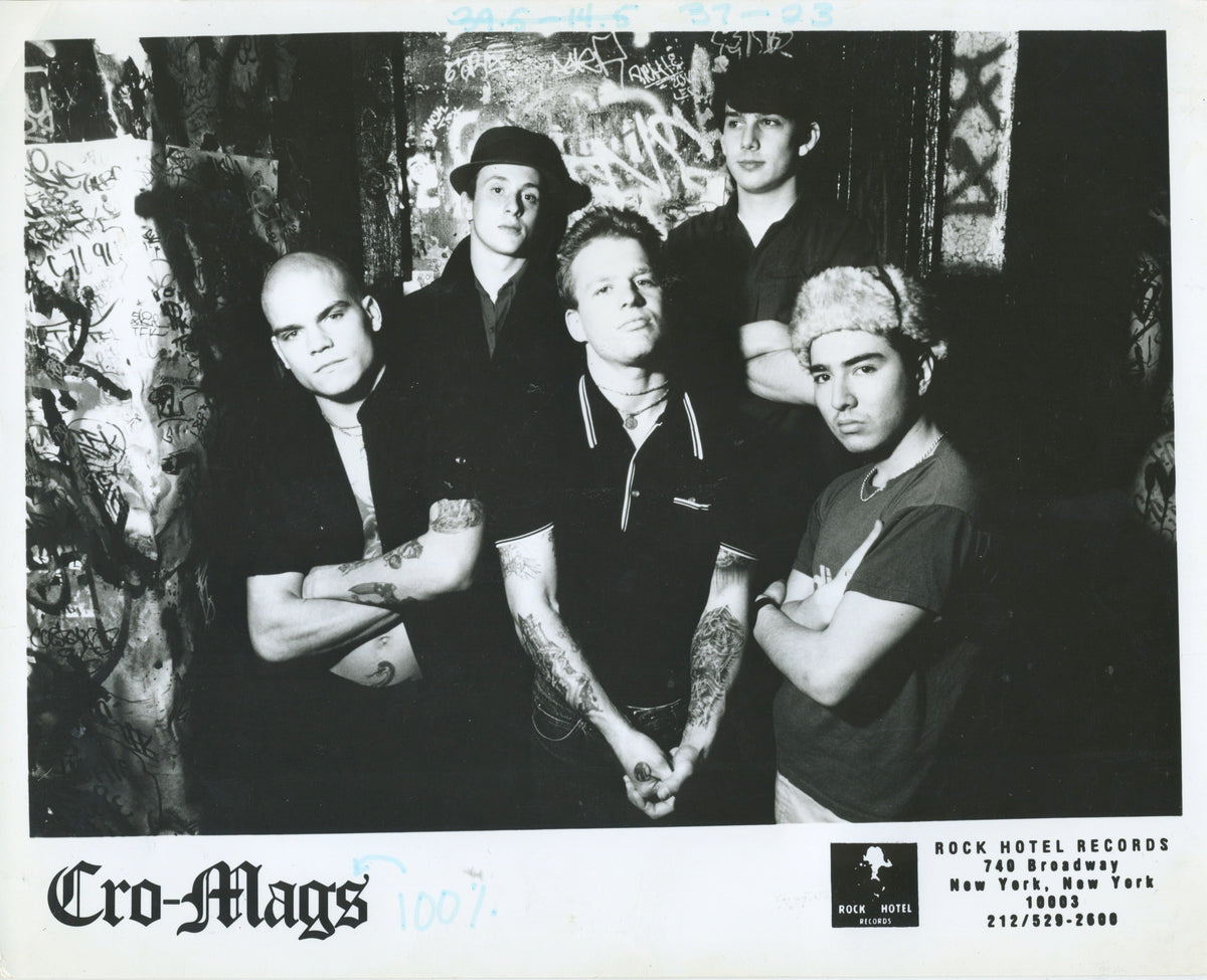 Vintage The Cro-Mags "Rock Hotel Records" Promotional Glossy