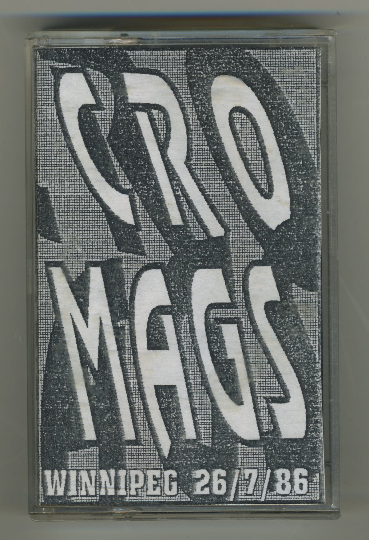 Vintage Cro-Mags "Live in Winnipeg" '86 Tape