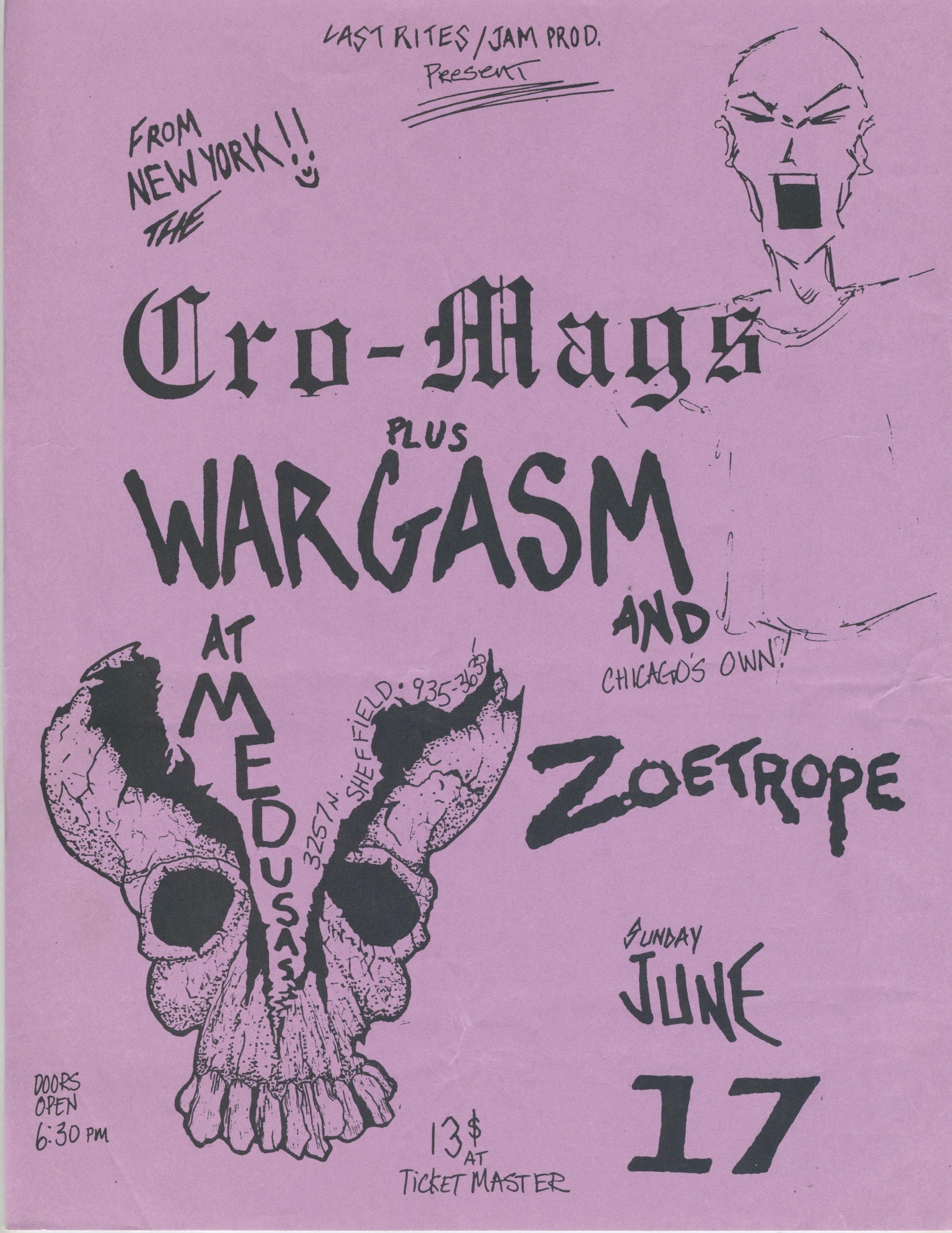 Vintage Cro-Mags Wargasm Zoetrope 